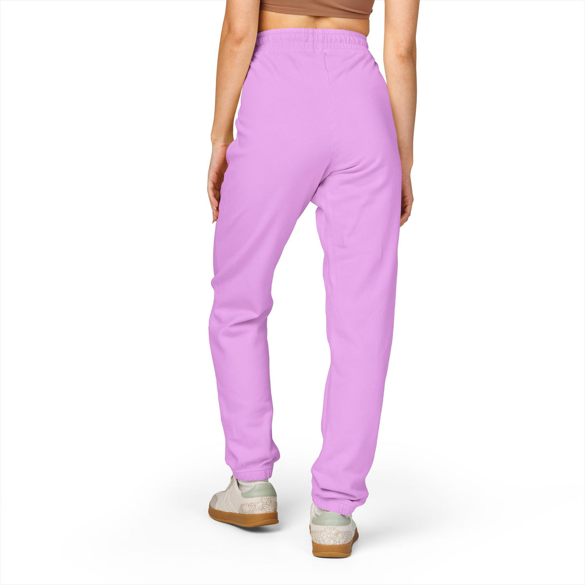 Unapologetique Gold Crowned Flower Sweatpants — Casual Graphic Joggers