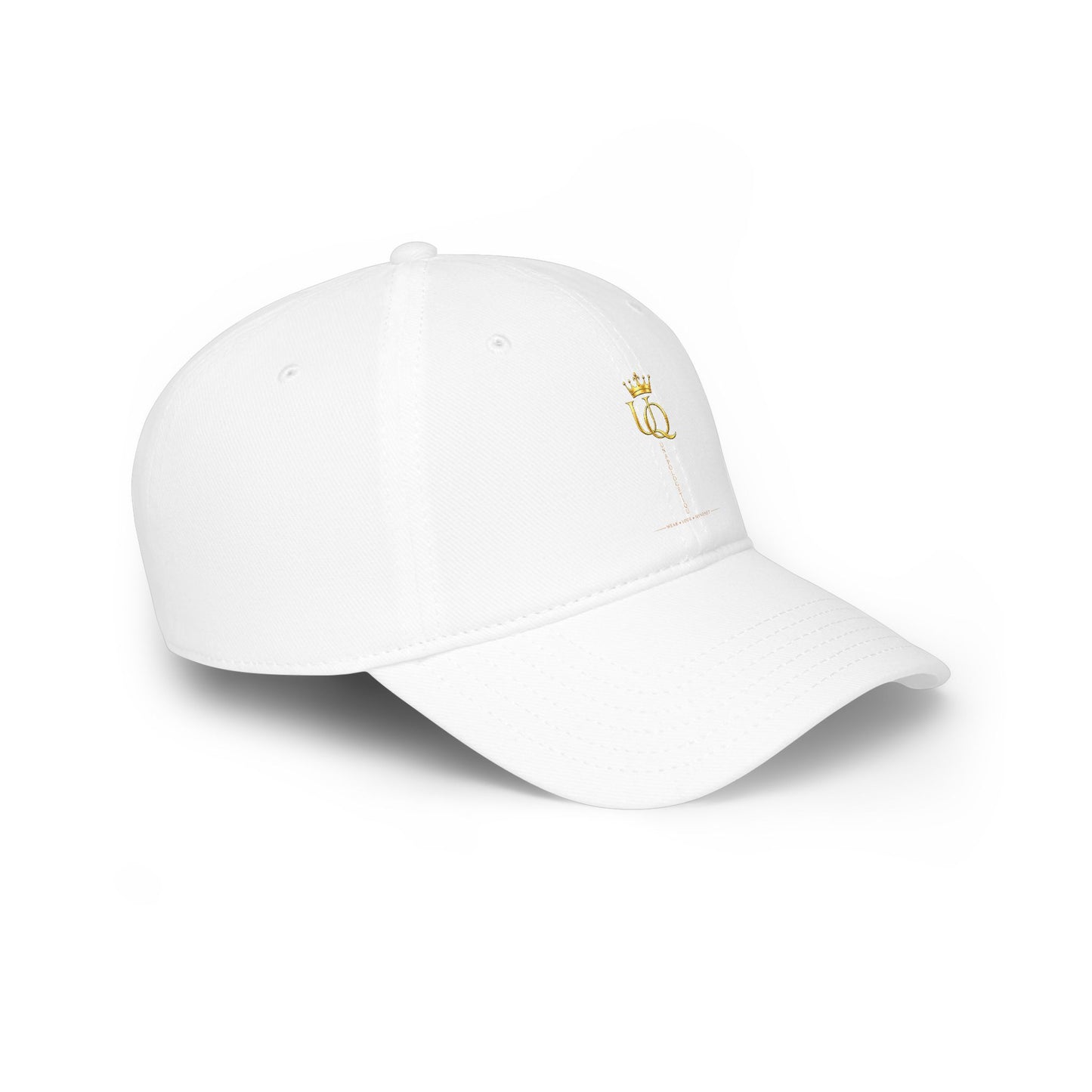 Queen Crown Embroidered Baseball Cap – Minimal Gold 'Q' Low Profile Hat