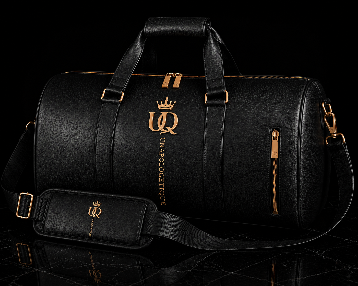 UNAPOLOGETIQUE BRONZE GYM BAG