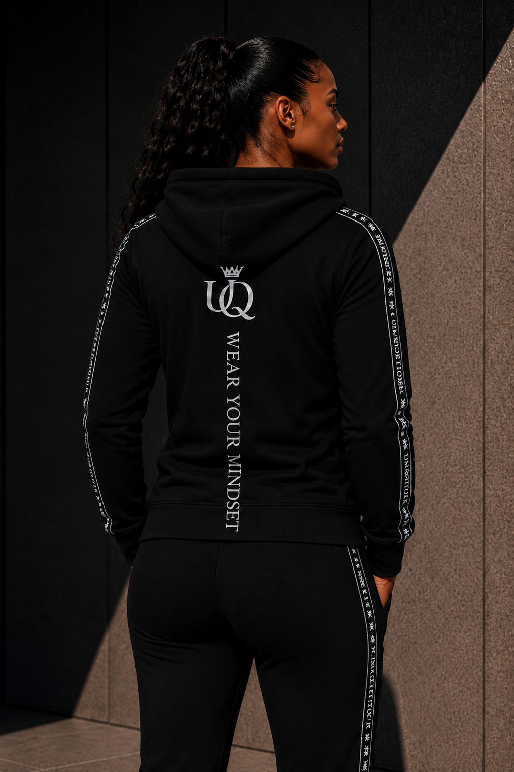 UNAPOLOGETIQUE SILVER HOODIE FOR WOMEN