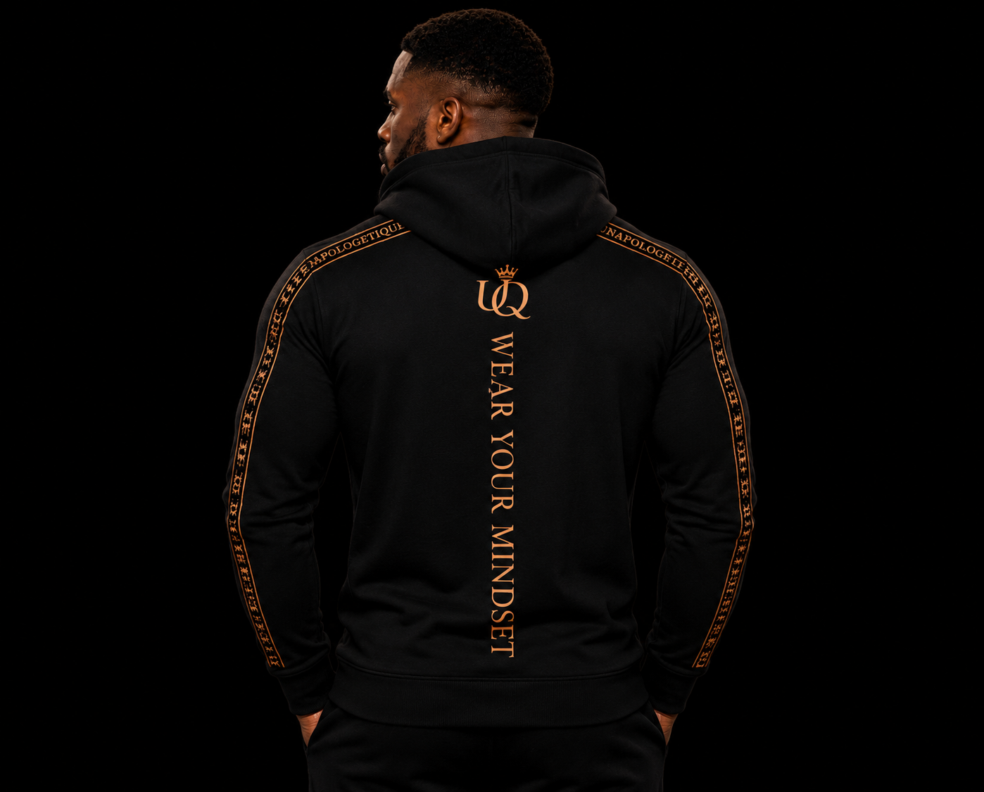 UNAPOLOGETIQUE BRONZE HOODIE FOR MEN
