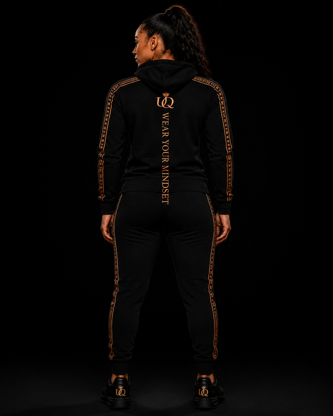 UNAPOLOGETIQUE BRONZE TRACKSUIT FOR WOMEN