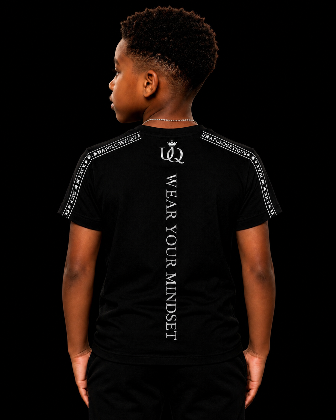 UNAPOLOGETIQUE SILVER T-SHIRT FOR BOYS