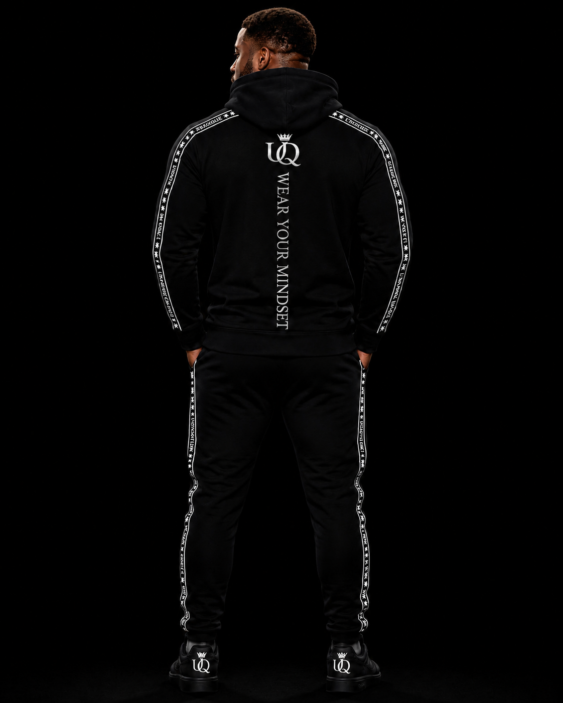 UNAPOLOGETIQUE SILVER TRACKSUIT FOR MEN