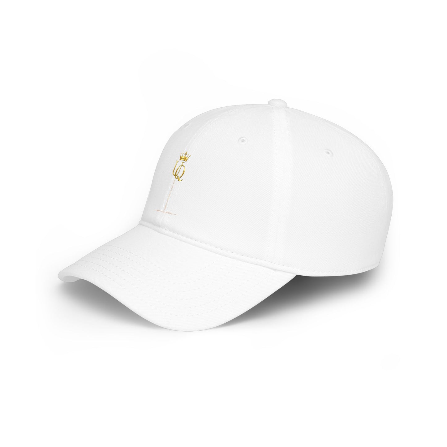 Queen Crown Embroidered Baseball Cap – Minimal Gold 'Q' Low Profile Hat