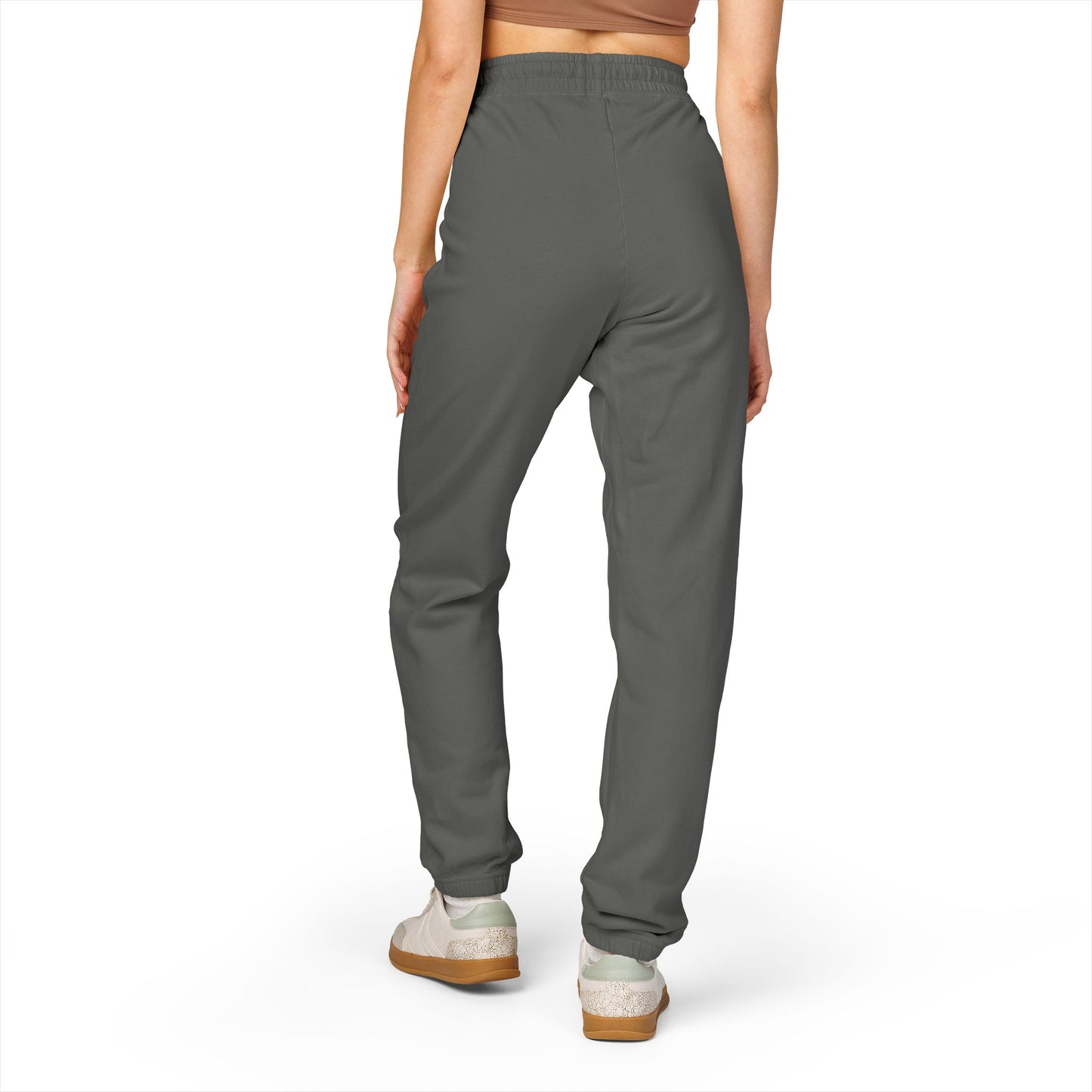Unapologetique Gold Crowned Flower Sweatpants — Casual Graphic Joggers
