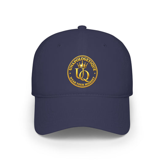 Gorra de béisbol bordada Unapologetique Queen Gold Crown – Gorra de perfil bajo con una 'Q' dorada minimalista