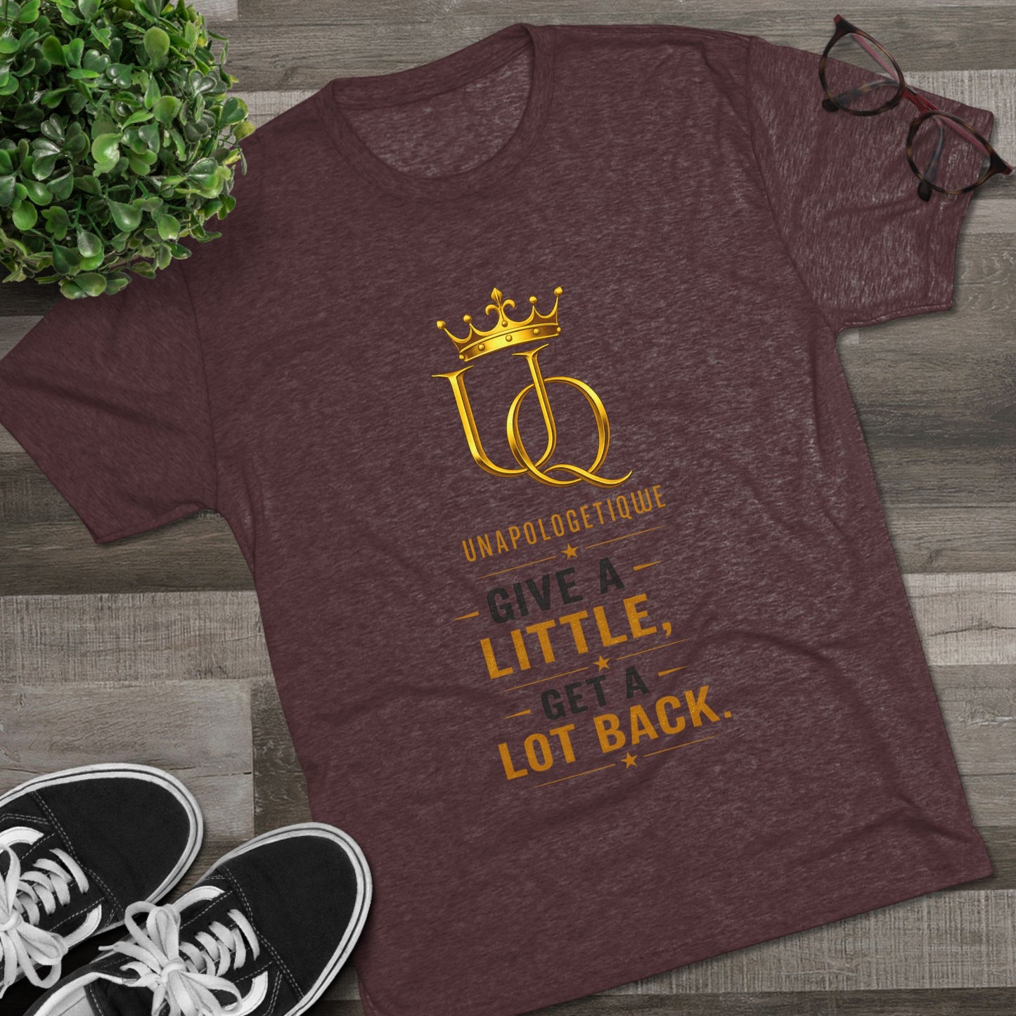 Unapologetique 'Give a Little, Get a Lot Back' Crew Tee