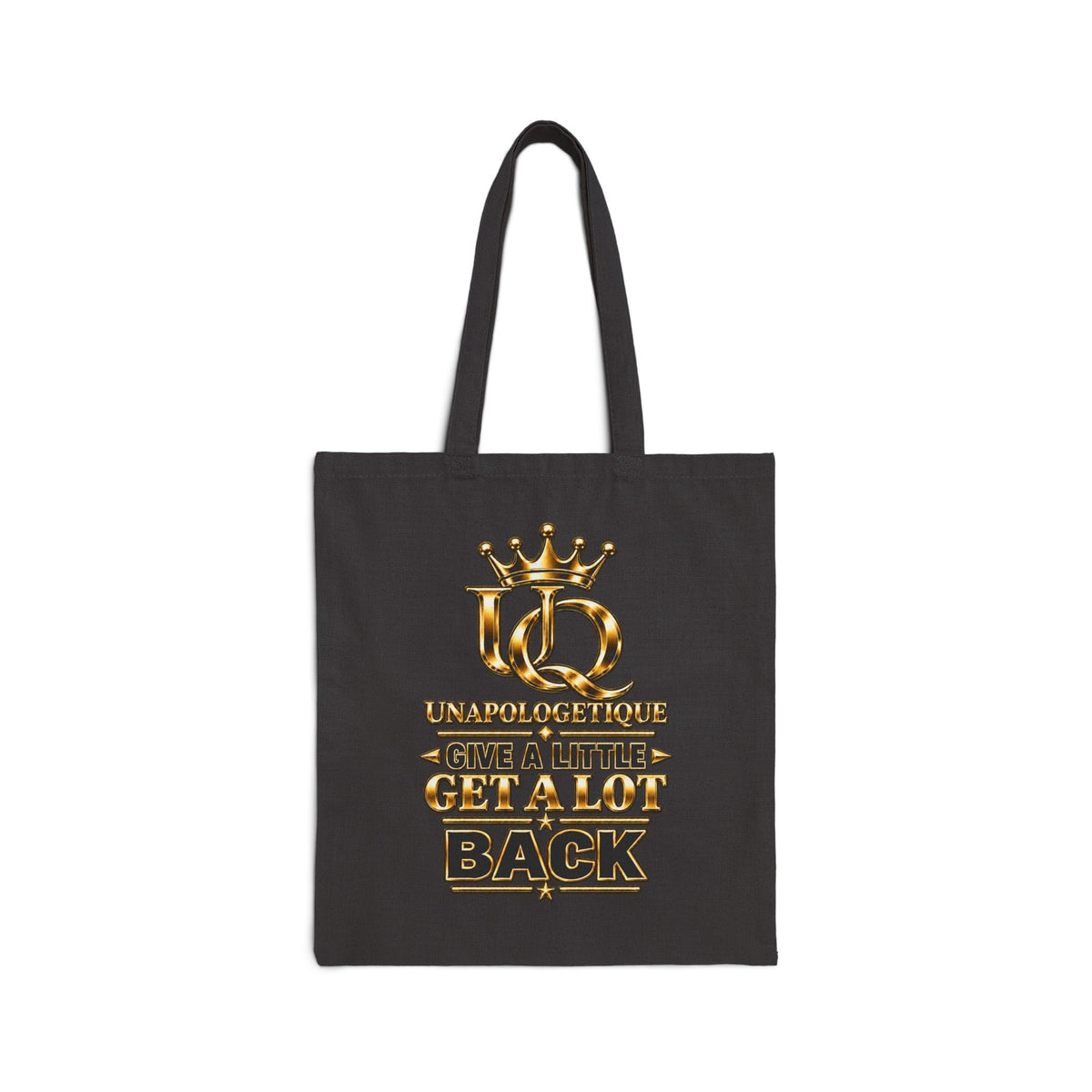 Unapologetique WOW Gold Cotton Canvas Tote Bag