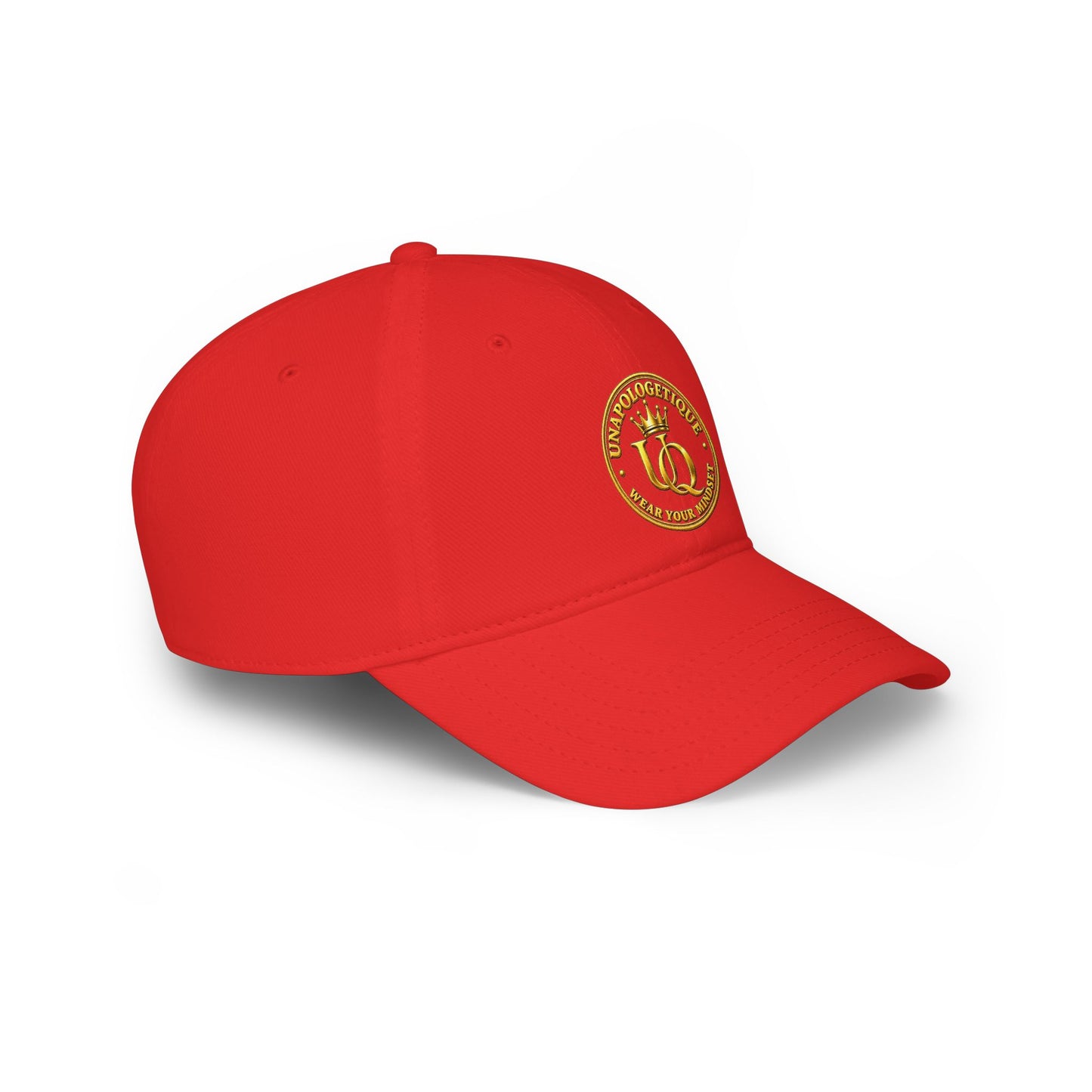 Unapologetique Queen Gold Crown Embroidered Baseball Cap – Minimal Gold 'Q' Low Profile Hat