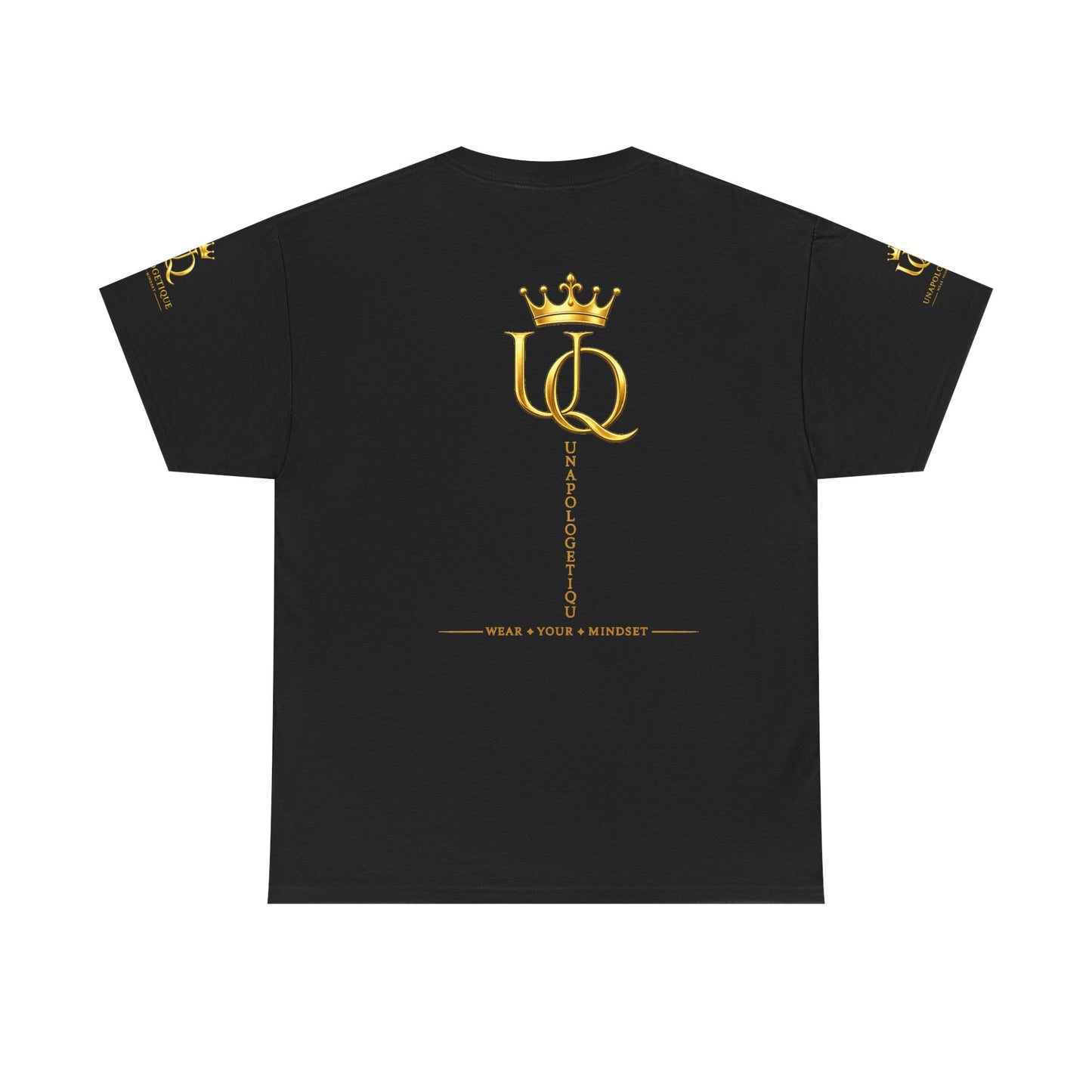 Unapologetique Gold T-Shirt — 'Discipline Perseverance Success' Gold Crown Motivational Tee