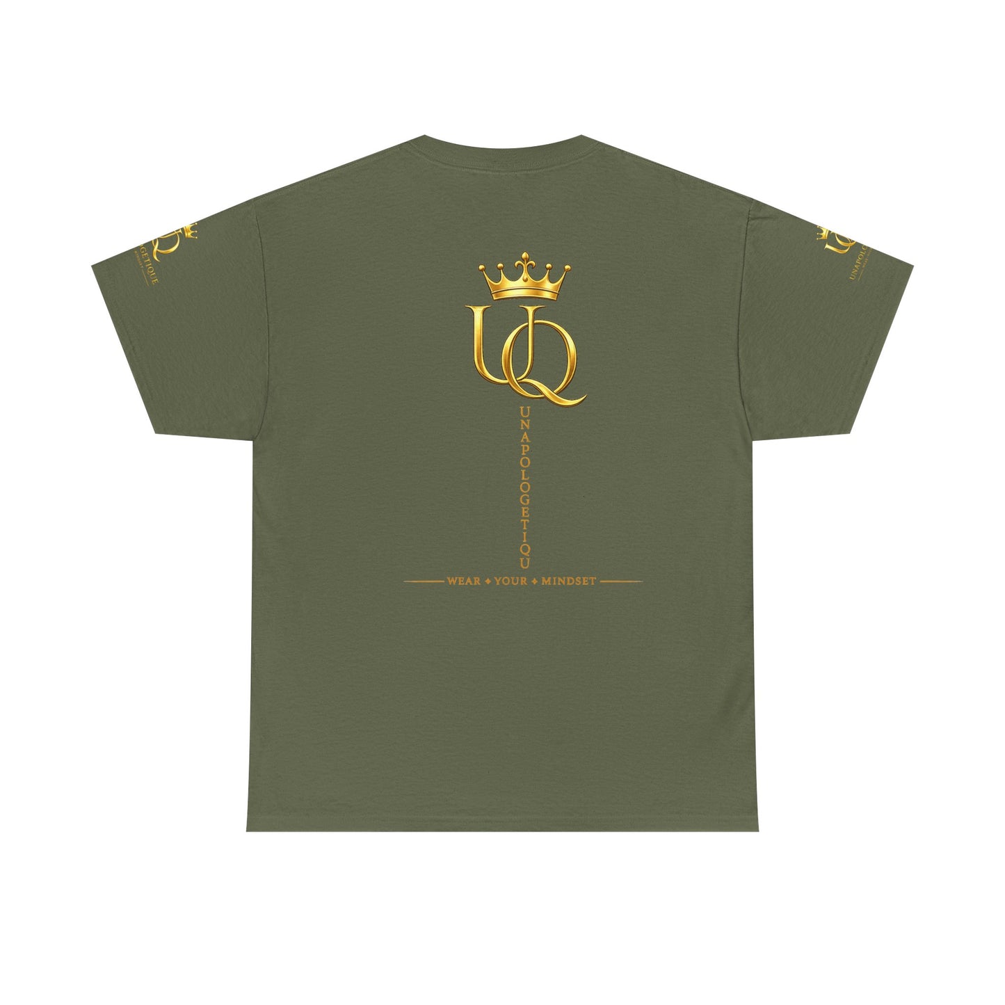 Unapologetique Gold T-Shirt — 'Discipline Perseverance Success' Gold Crown Motivational Tee