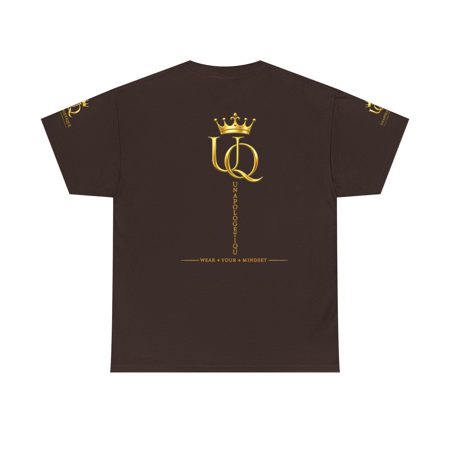 Unapologetique Gold T-Shirt — 'Discipline Perseverance Success' Gold Crown Motivational Tee