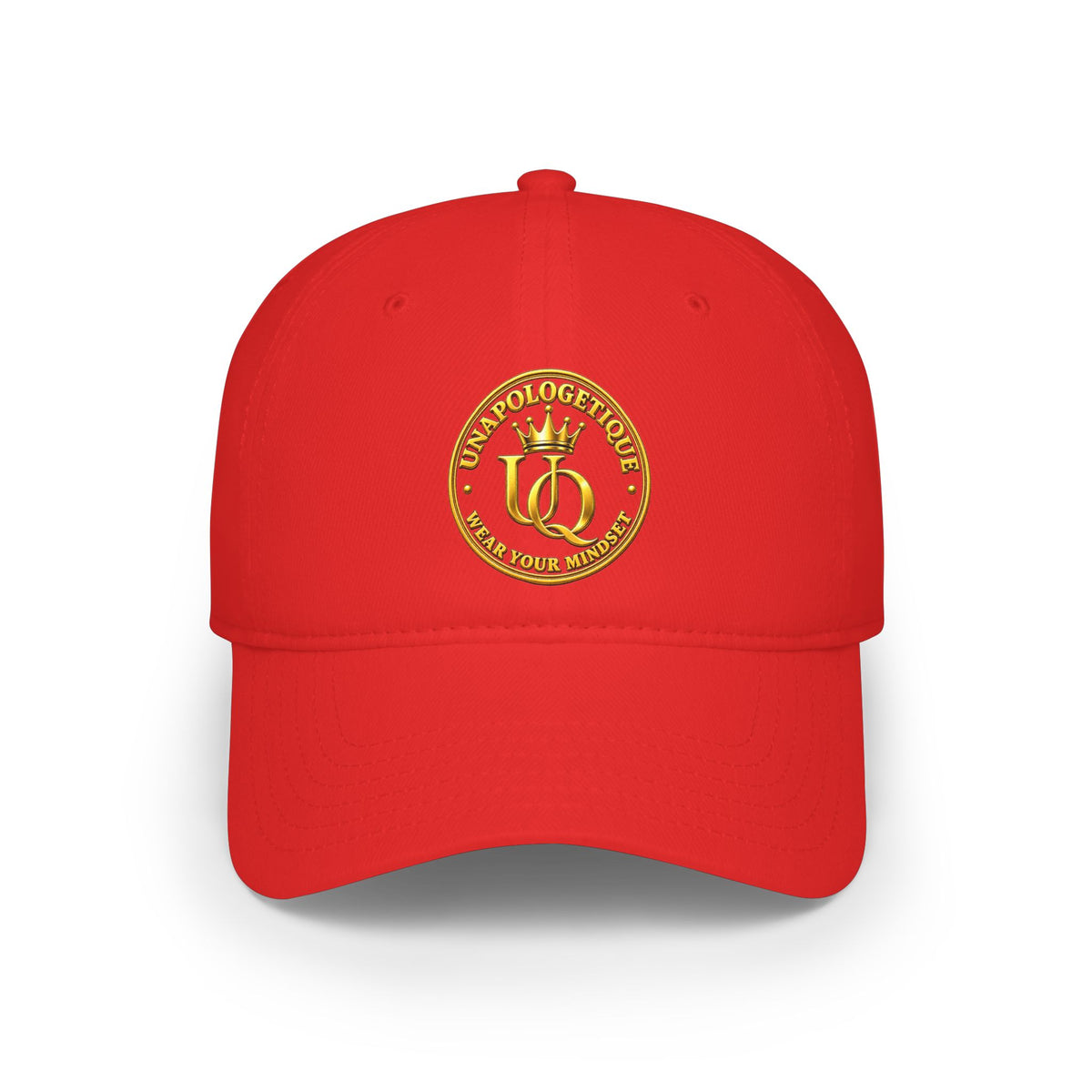 Unapologetique Queen Gold Crown Embroidered Baseball Cap – Minimal Gold 'Q' Low Profile Hat