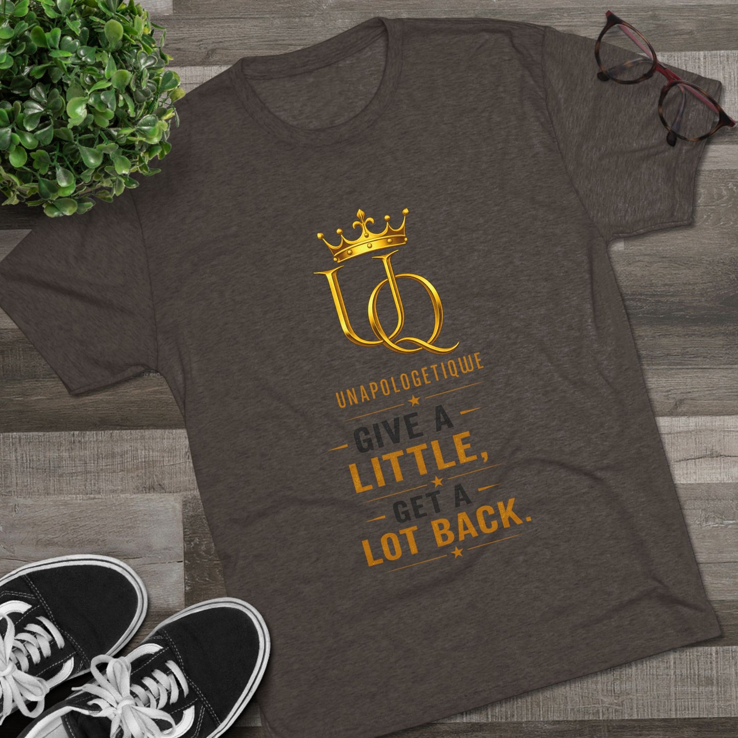 Unapologetique 'Give a Little, Get a Lot Back' Crew Tee