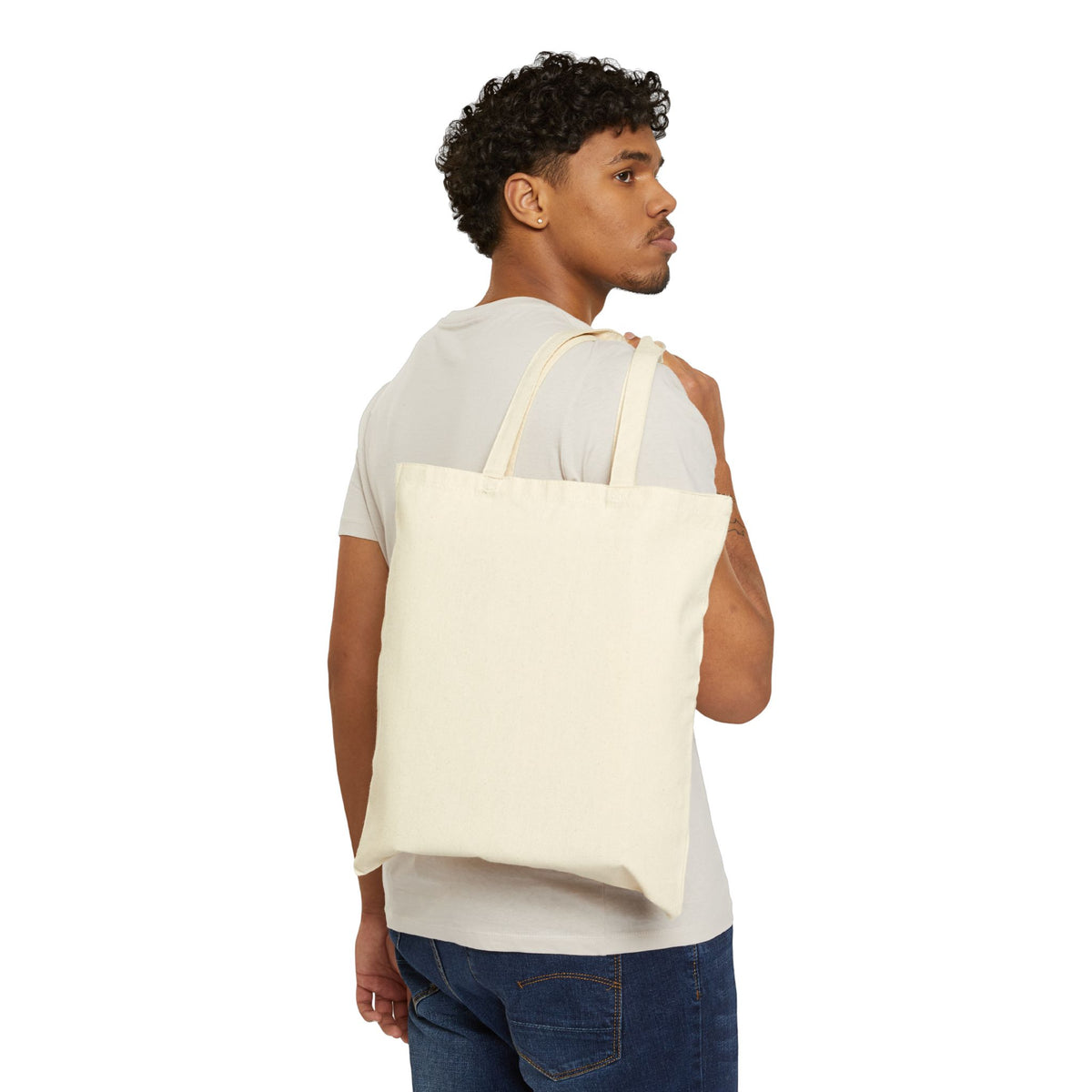 Unapologetique WOW Gold Cotton Canvas Tote Bag