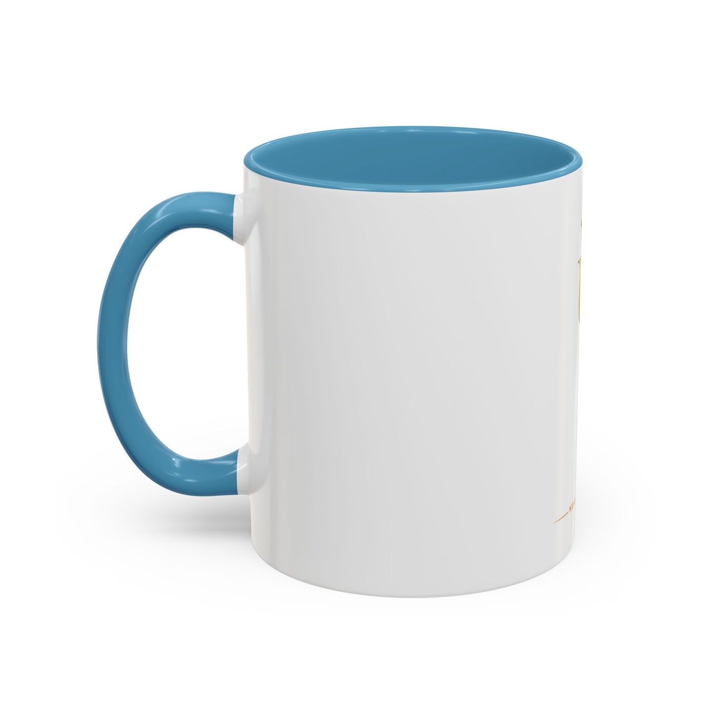 Gold Crown 'UQ' Accent Coffee Mug — Elegant Royal Logo Ceramic Mug