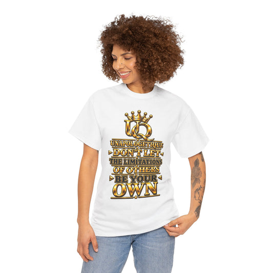 T-shirt femme « Limitations » Relaxed WOW Gold Unapologetique | Bella + Canvas 6400