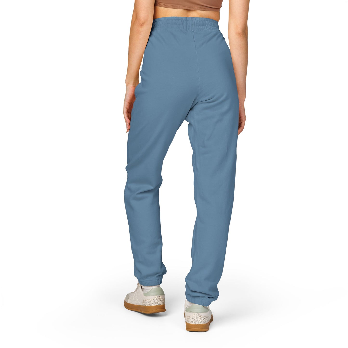 Unapologetique Gold Crowned Flower Sweatpants — Casual Graphic Joggers