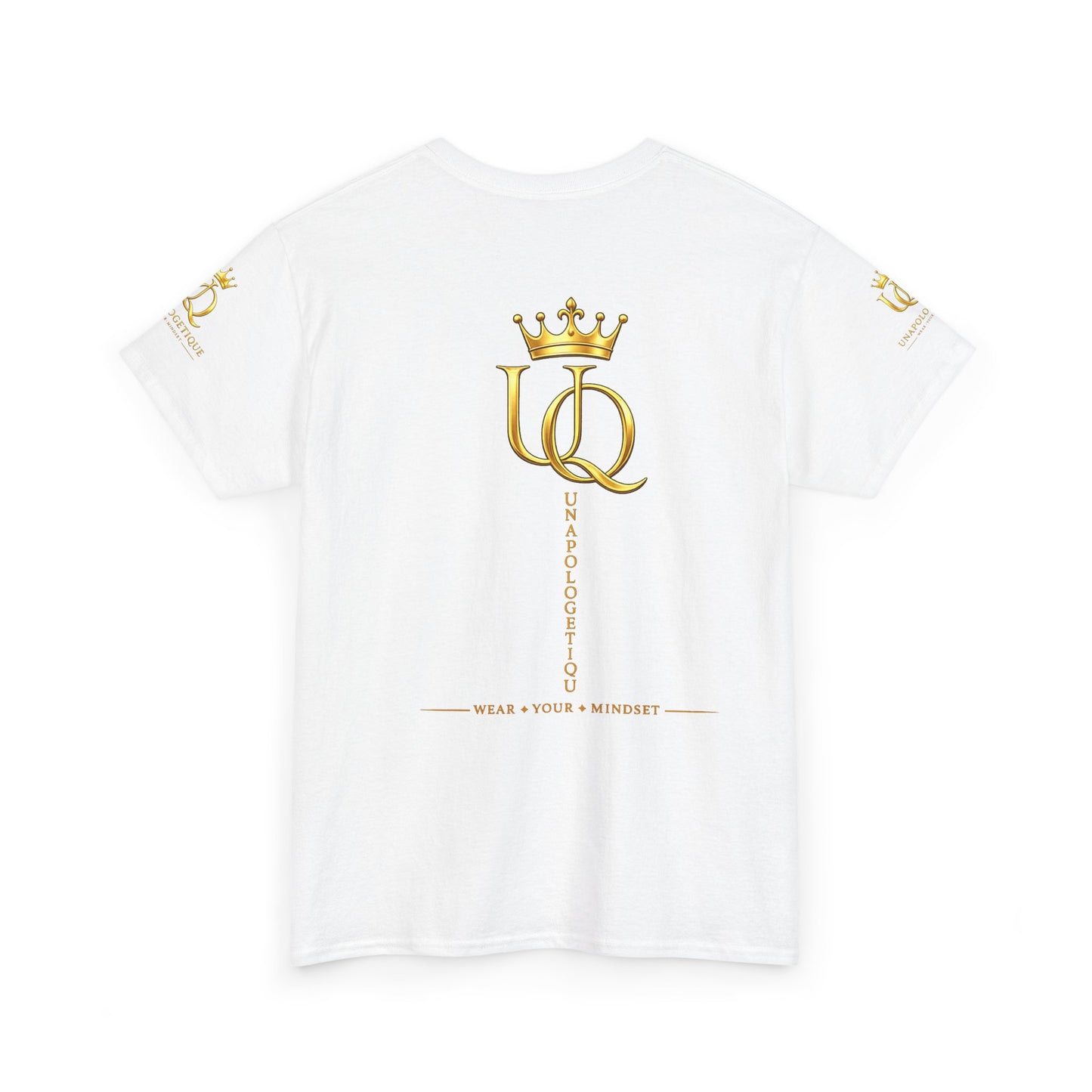 Unapologetique Gold T-Shirt — 'Discipline Perseverance Success' Gold Crown Motivational Tee