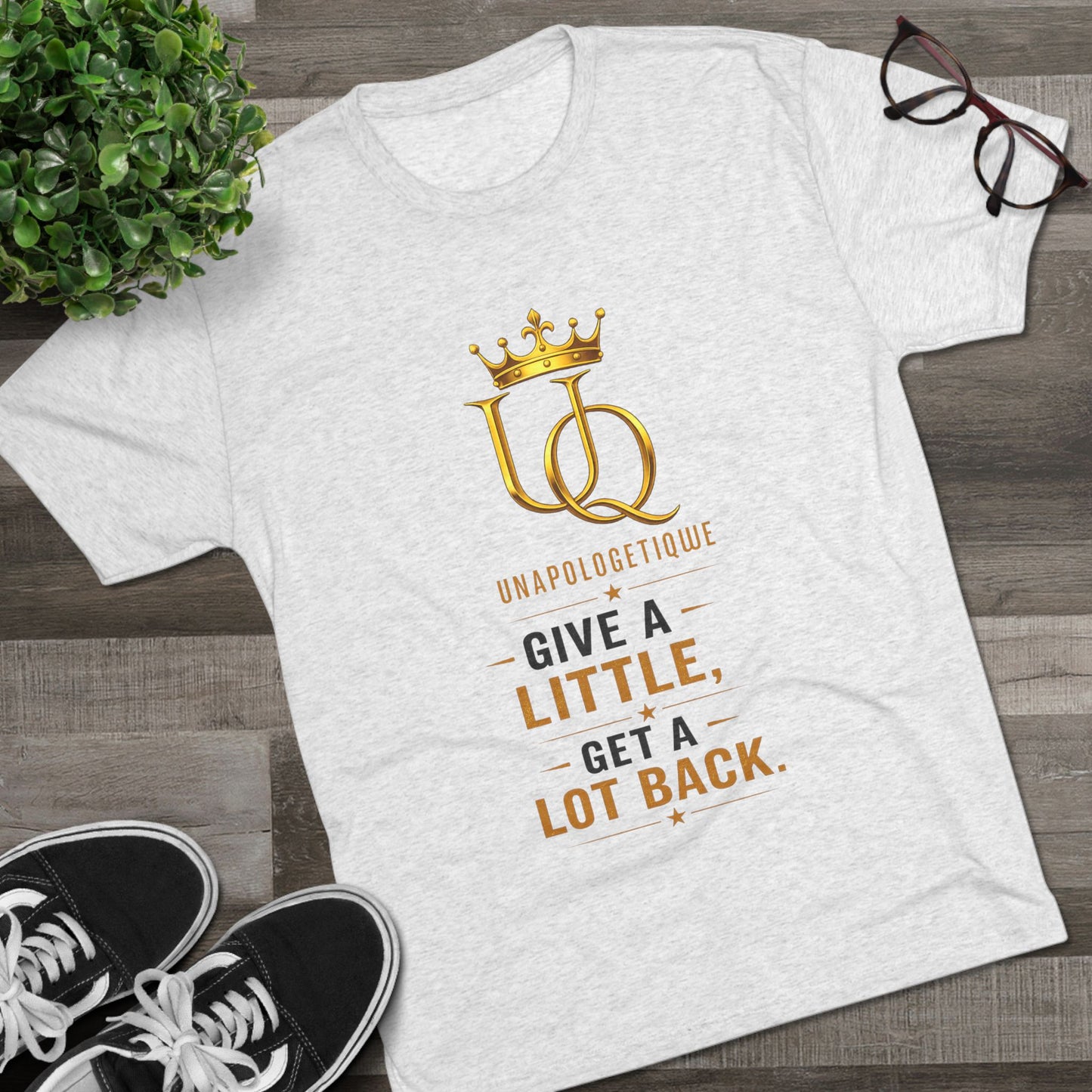 Unapologetique 'Give a Little, Get a Lot Back' Crew Tee