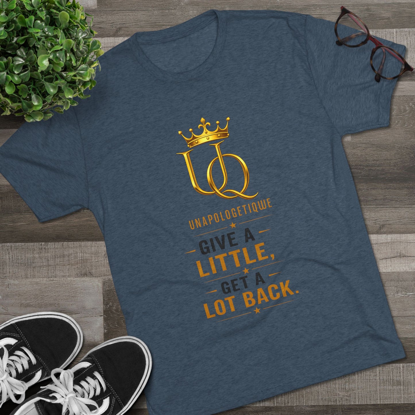 Unapologetique 'Give a Little, Get a Lot Back' Crew Tee