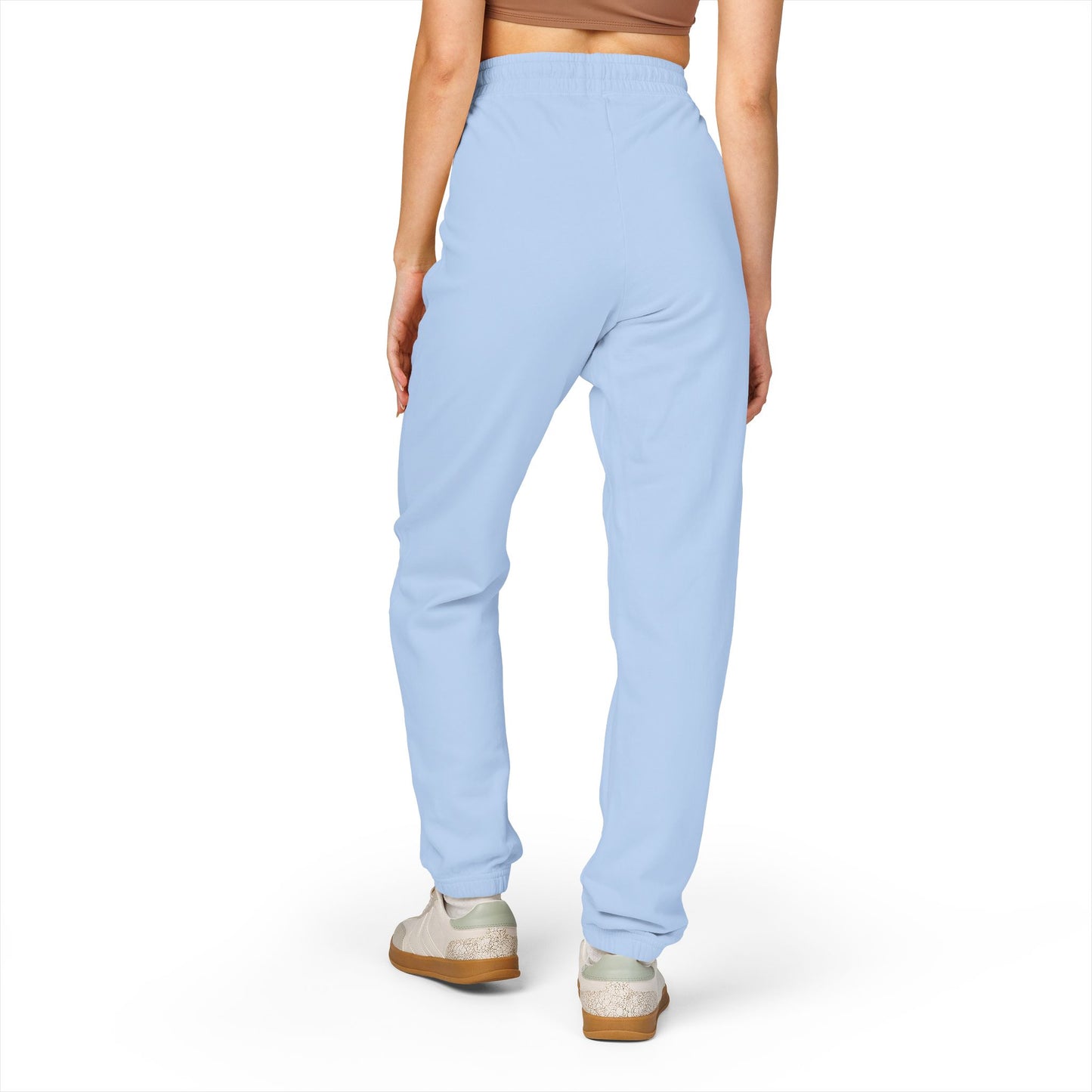 Unapologetique Gold Crowned Flower Sweatpants — Casual Graphic Joggers