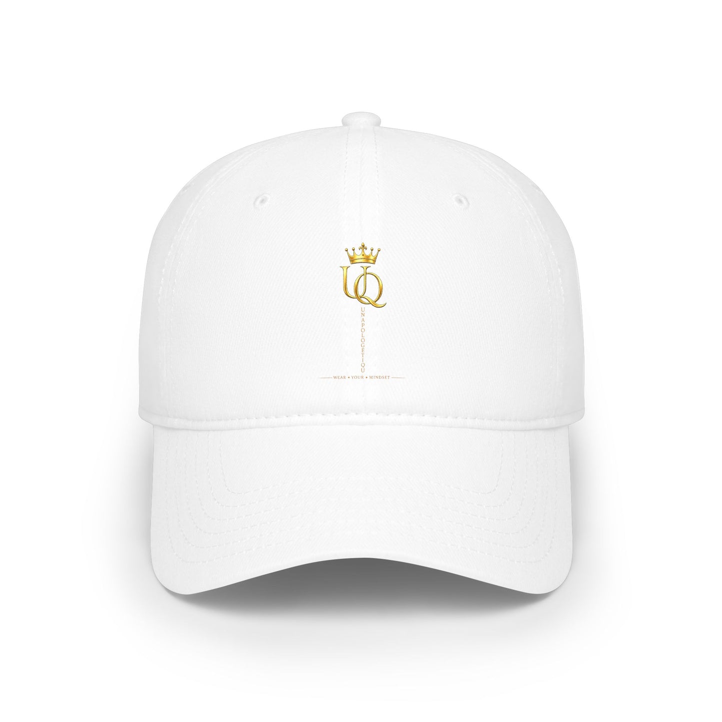 Queen Crown Embroidered Baseball Cap – Minimal Gold 'Q' Low Profile Hat