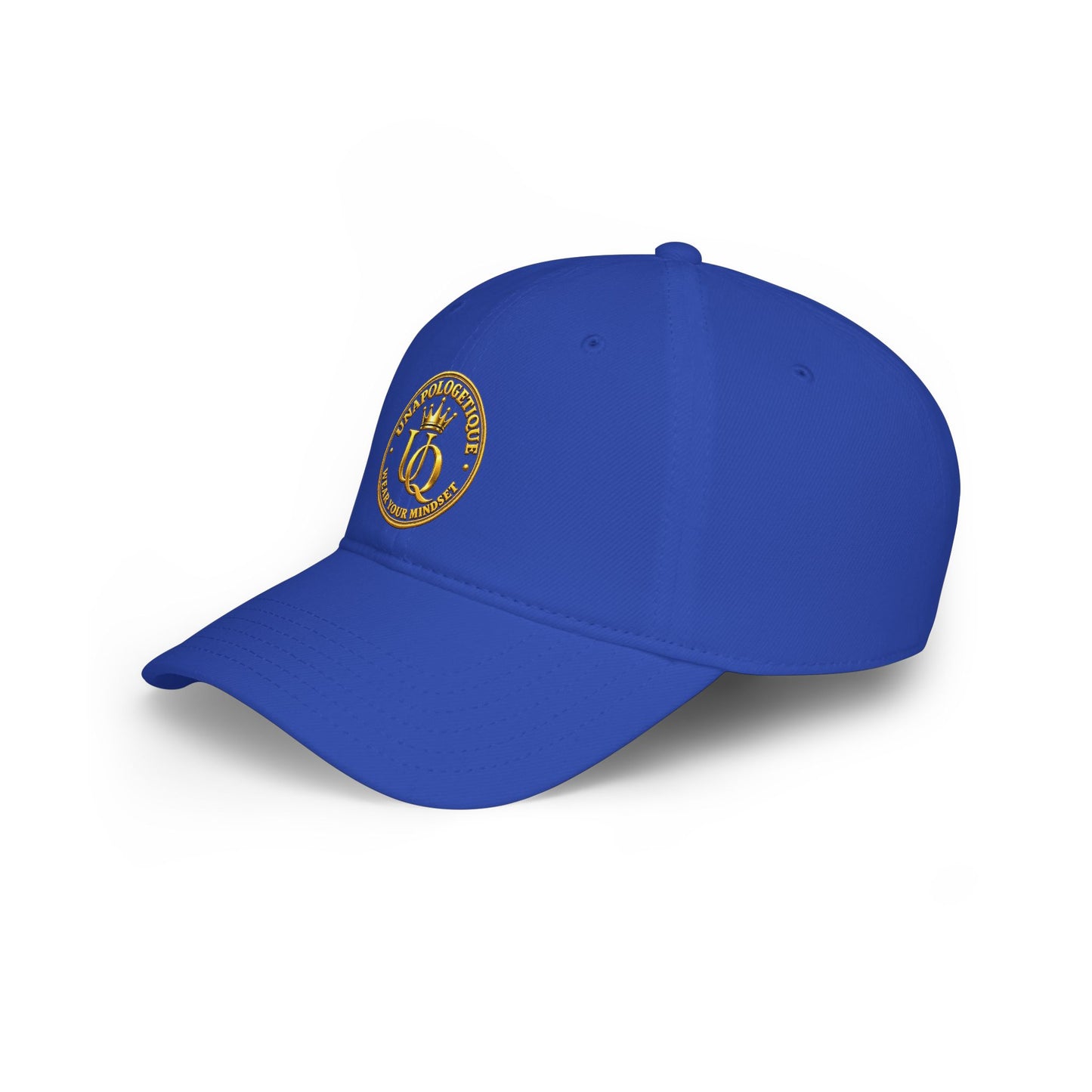 Unapologetique Queen Gold Crown Embroidered Baseball Cap – Minimal Gold 'Q' Low Profile Hat