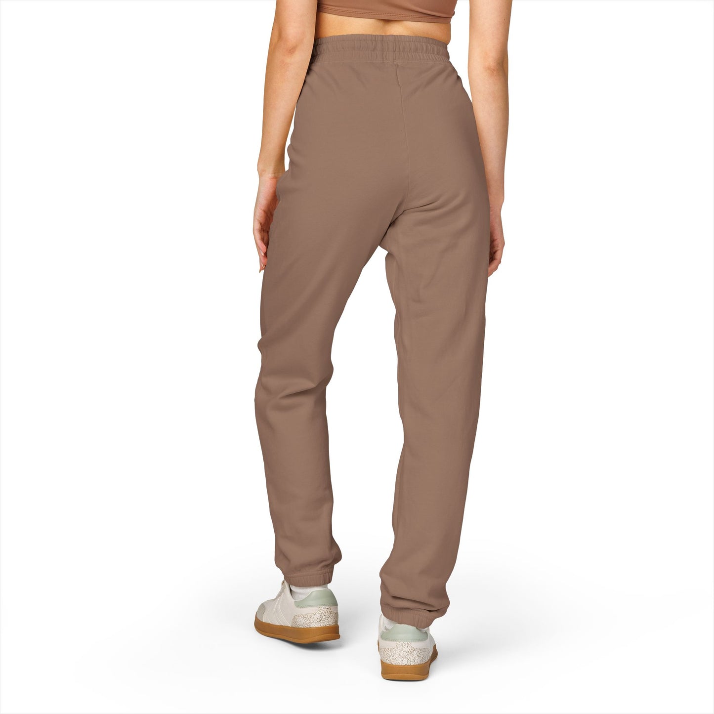 Unapologetique Gold Crowned Flower Sweatpants — Casual Graphic Joggers