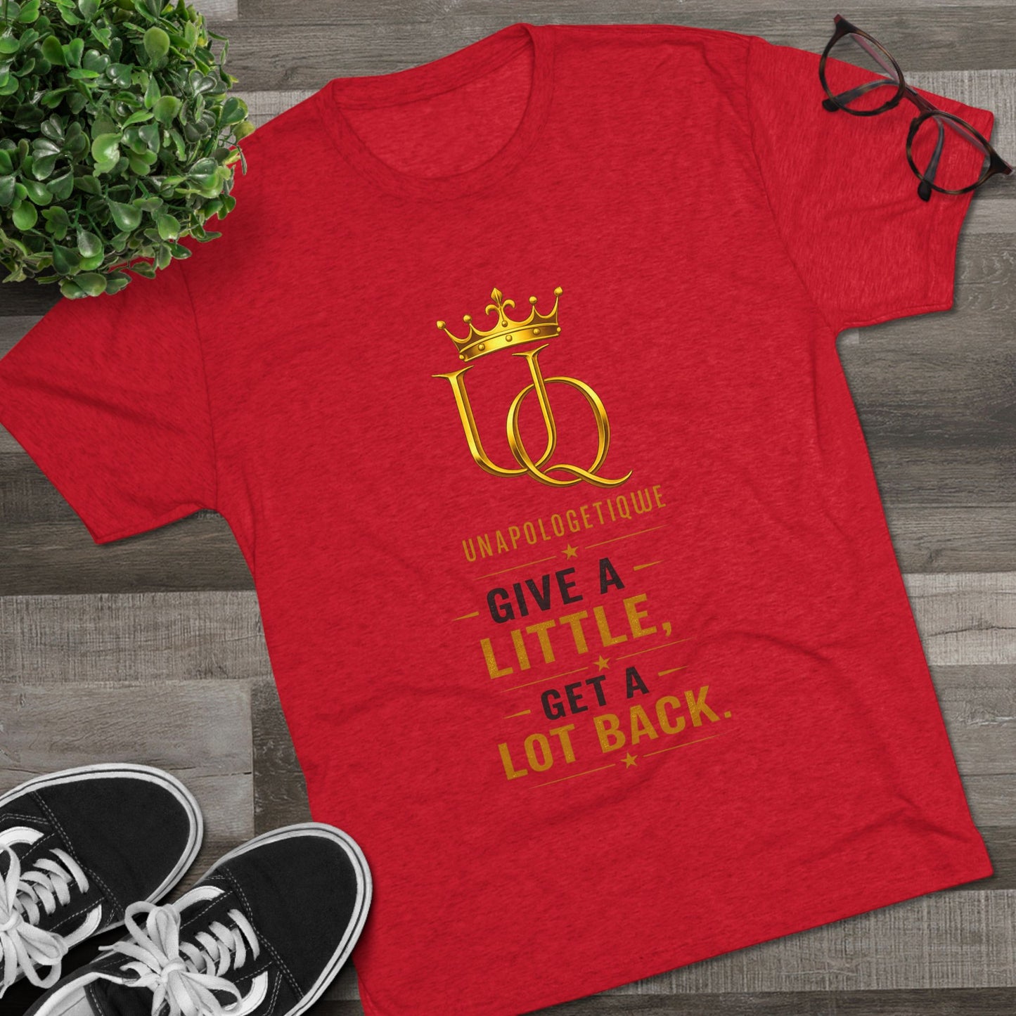 Unapologetique 'Give a Little, Get a Lot Back' Crew Tee
