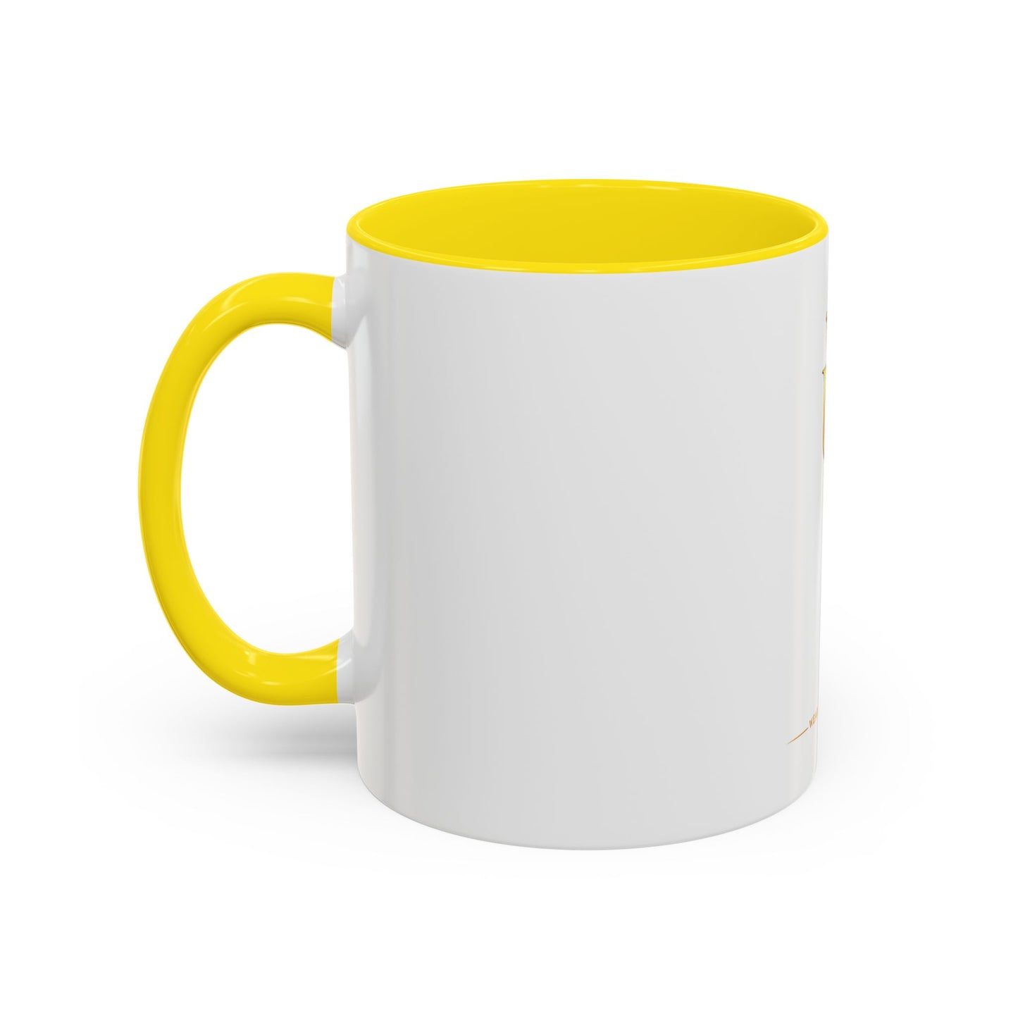 Gold Crown 'UQ' Accent Coffee Mug — Elegant Royal Logo Ceramic Mug
