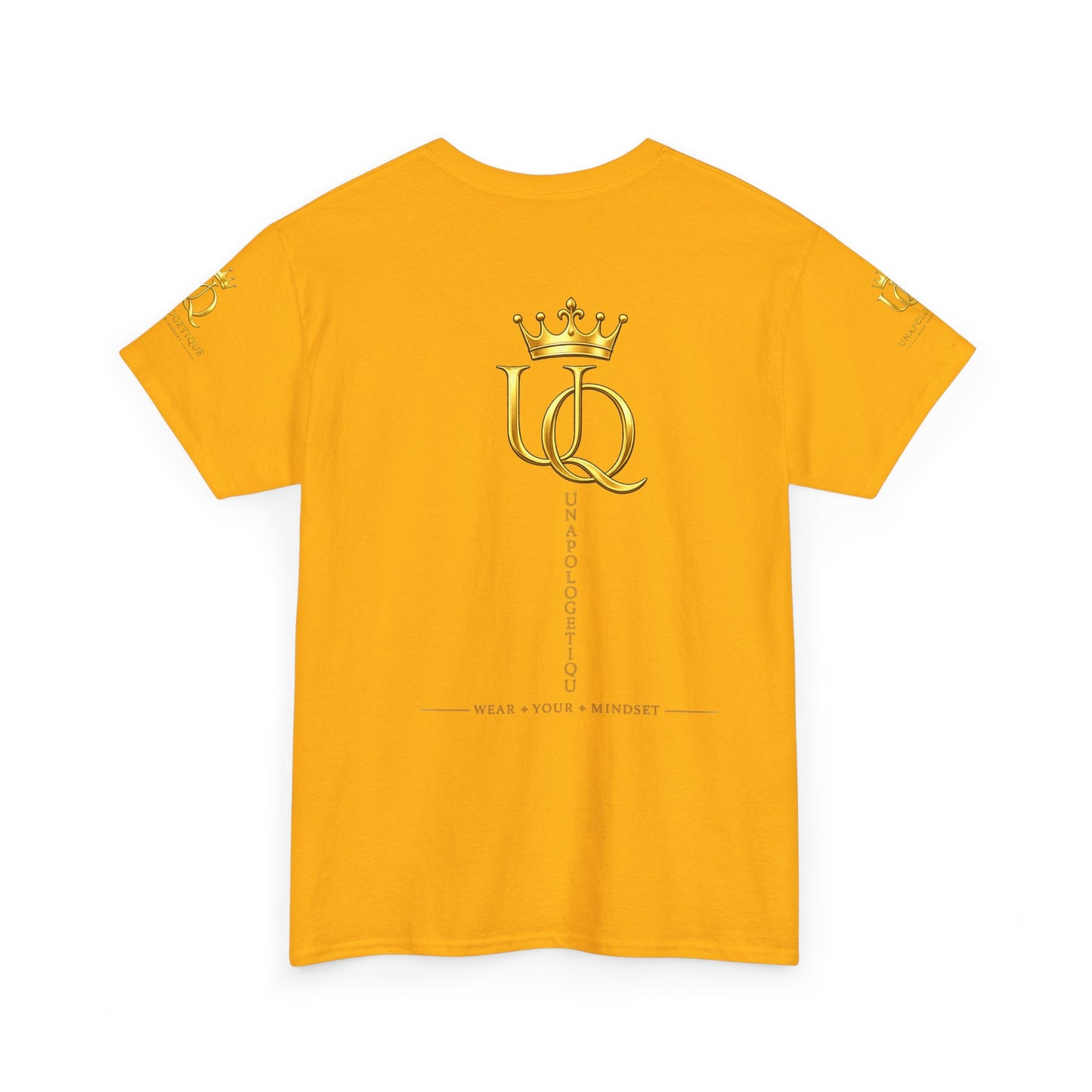 Unapologetique Gold T-Shirt — 'Discipline Perseverance Success' Gold Crown Motivational Tee