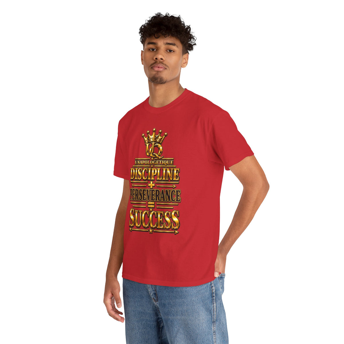T-shirt Unapologetic WOW Gold — T-shirt motivationnel « Discipline Perseverance Success »