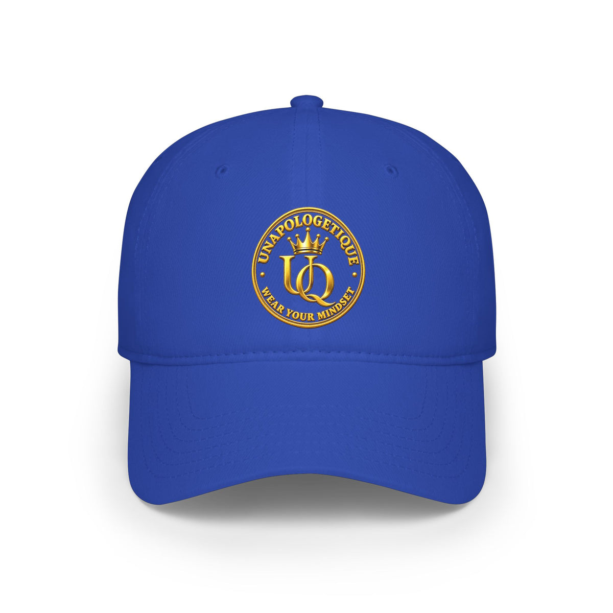 Unapologetique Queen Gold Crown Embroidered Baseball Cap – Minimal Gold 'Q' Low Profile Hat