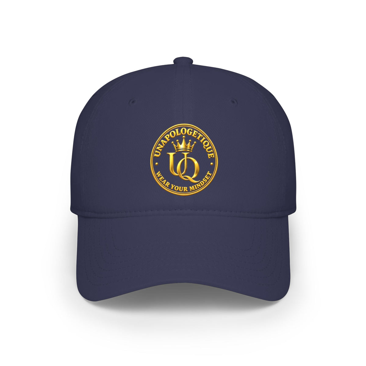 Unapologetique Queen Gold Crown Embroidered Baseball Cap – Minimal Gold 'Q' Low Profile Hat