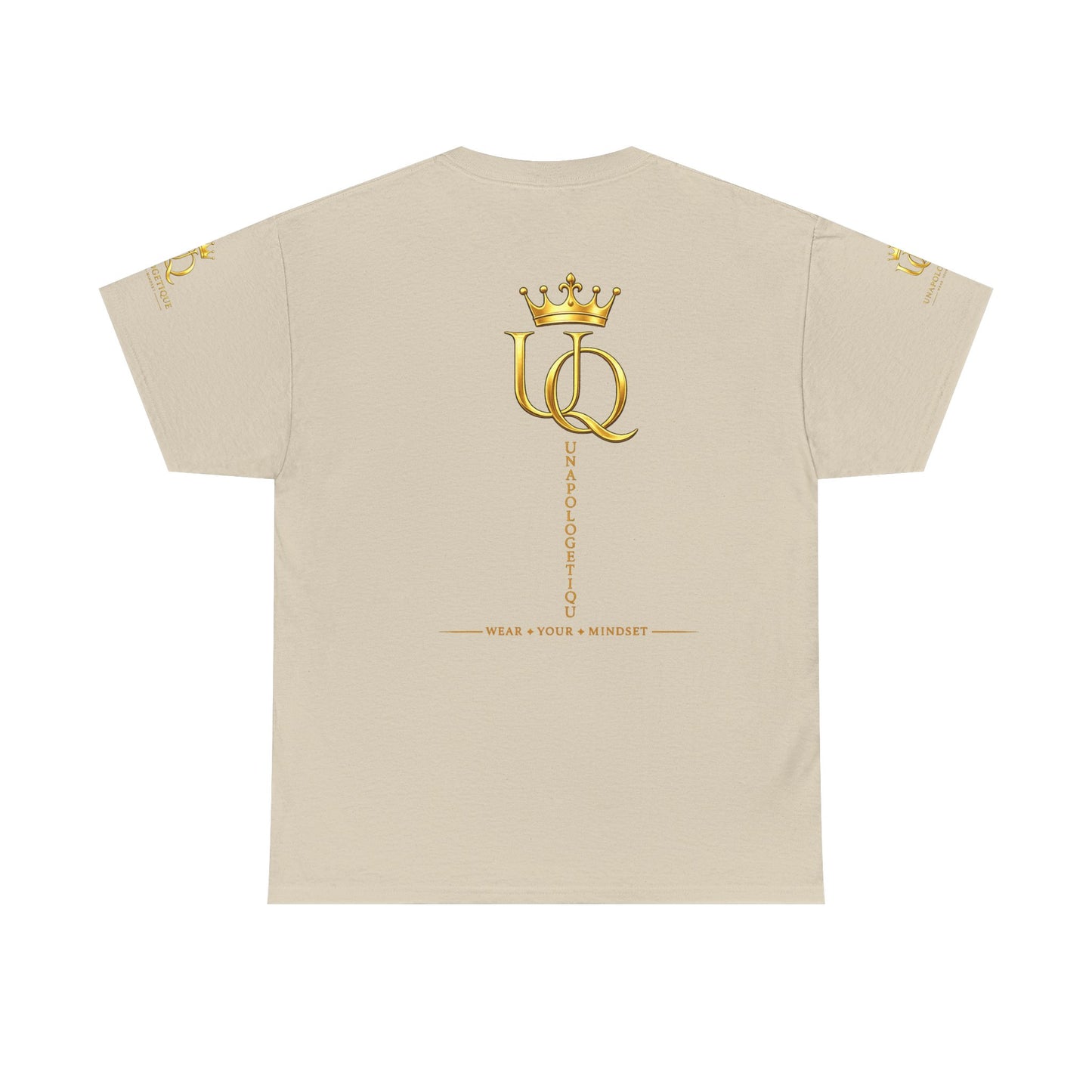 Unapologetique Gold T-Shirt — 'Discipline Perseverance Success' Gold Crown Motivational Tee
