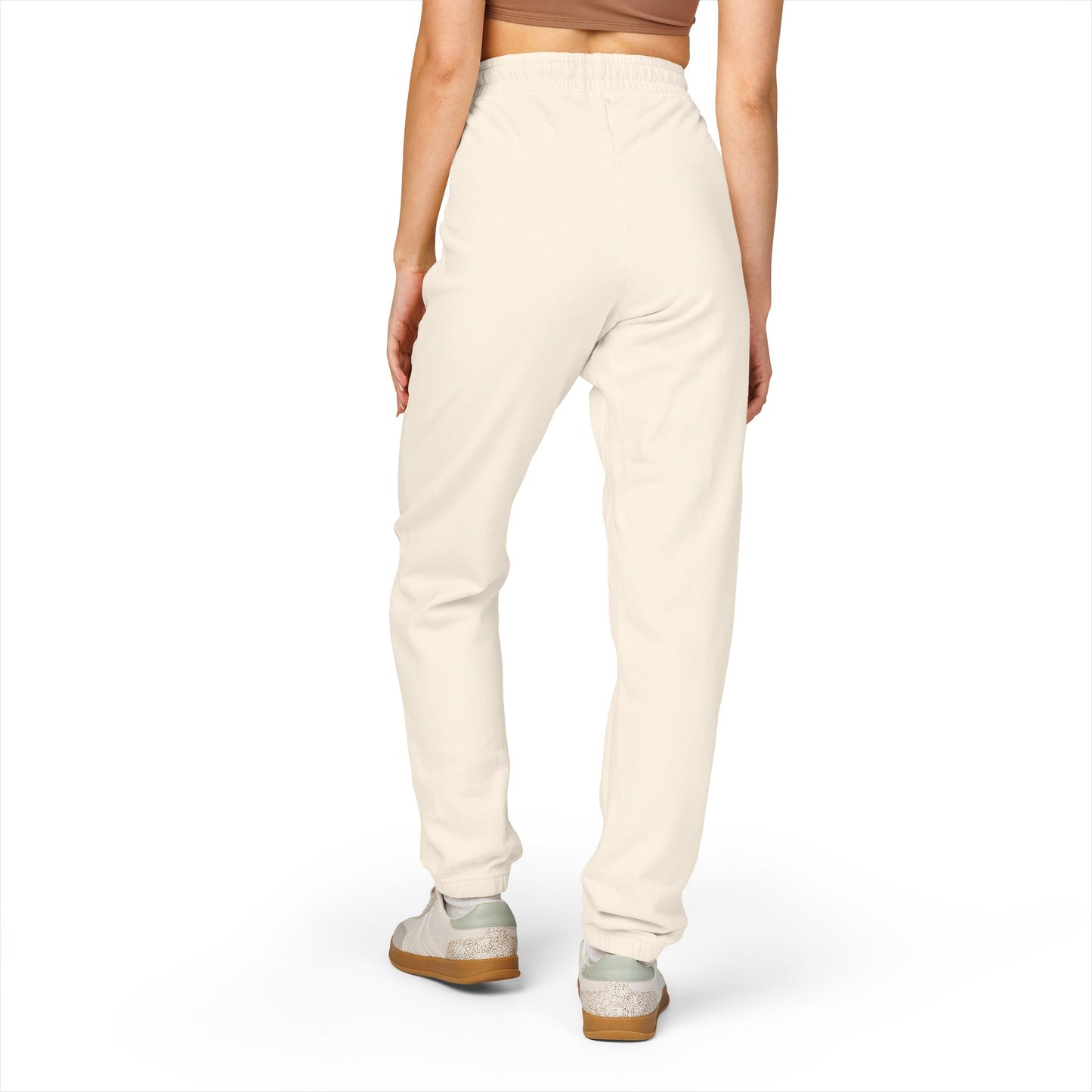 Unapologetique Gold Crowned Flower Sweatpants — Casual Graphic Joggers