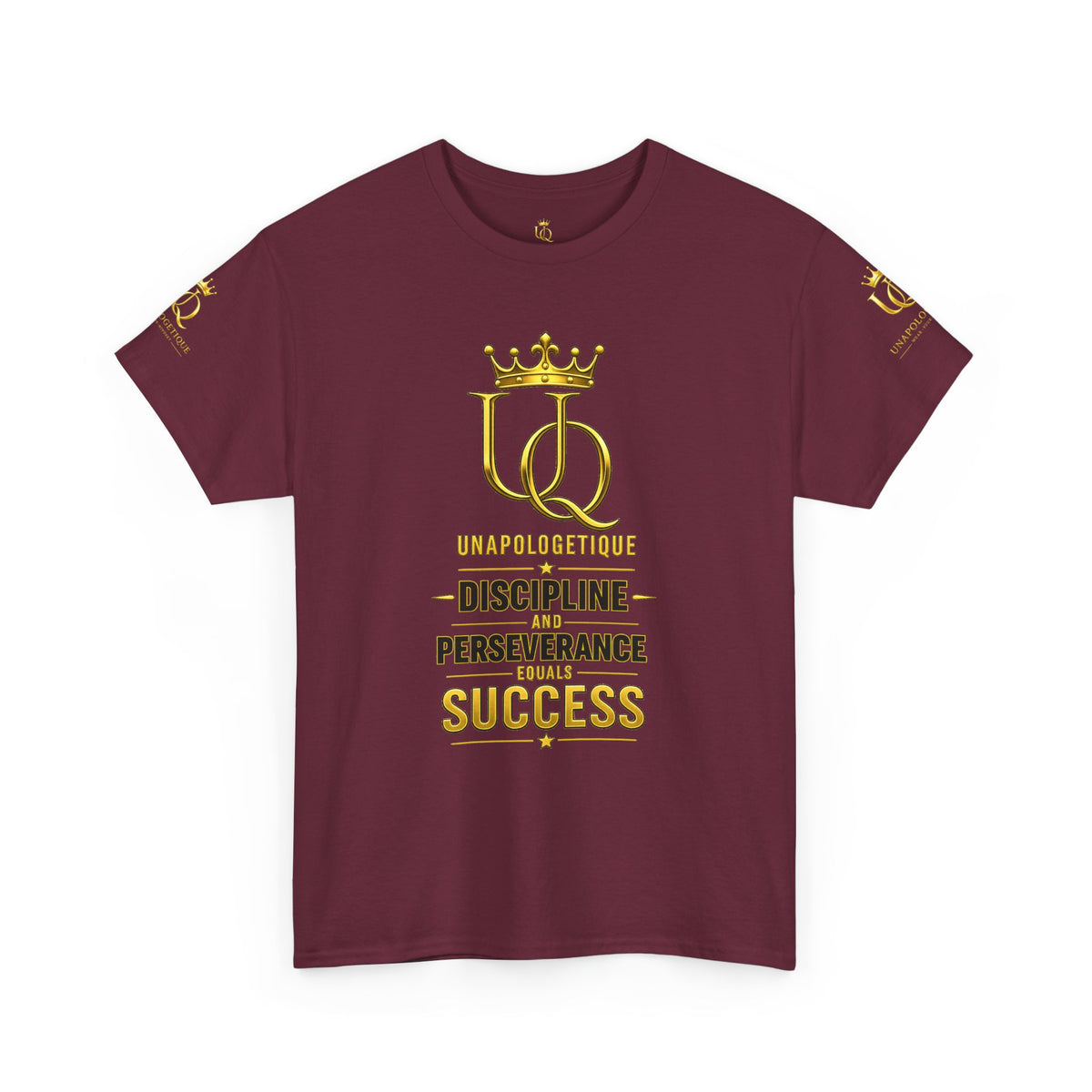 T-shirt Unapologetic WOW Gold — T-shirt motivationnel « Discipline Perseverance Success »