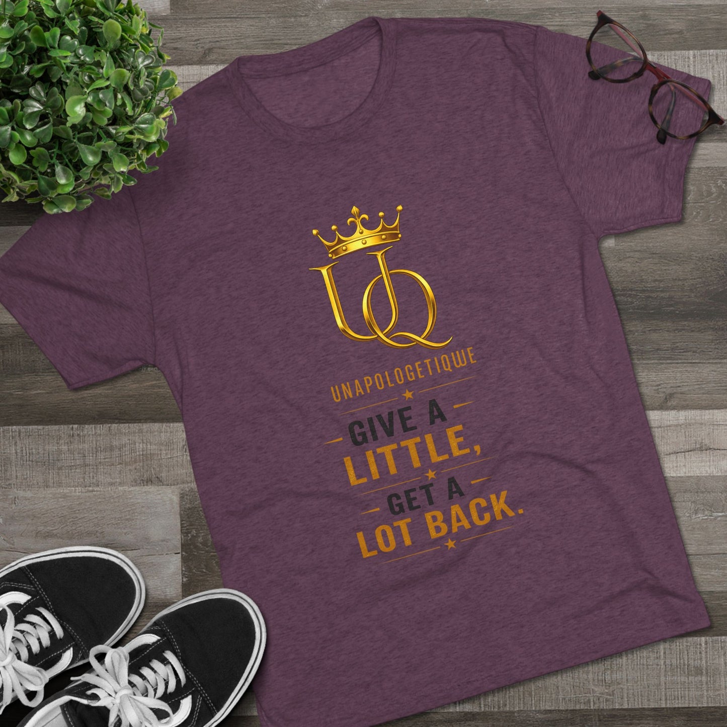 Unapologetique 'Give a Little, Get a Lot Back' Crew Tee