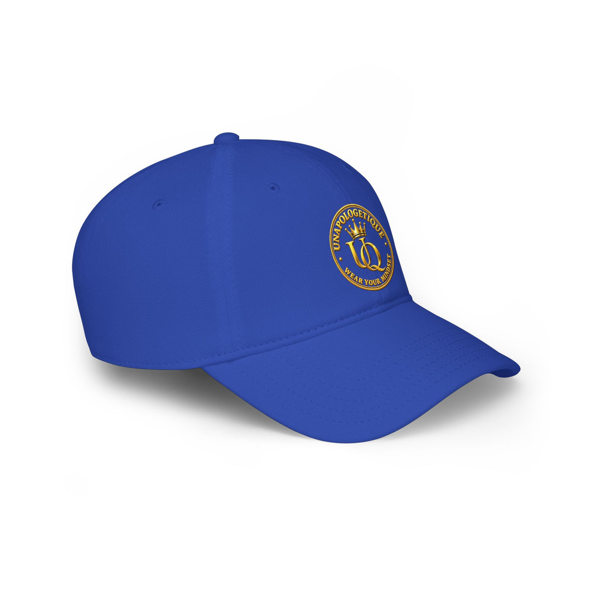 Unapologetique Queen Gold Crown Embroidered Baseball Cap – Minimal Gold 'Q' Low Profile Hat
