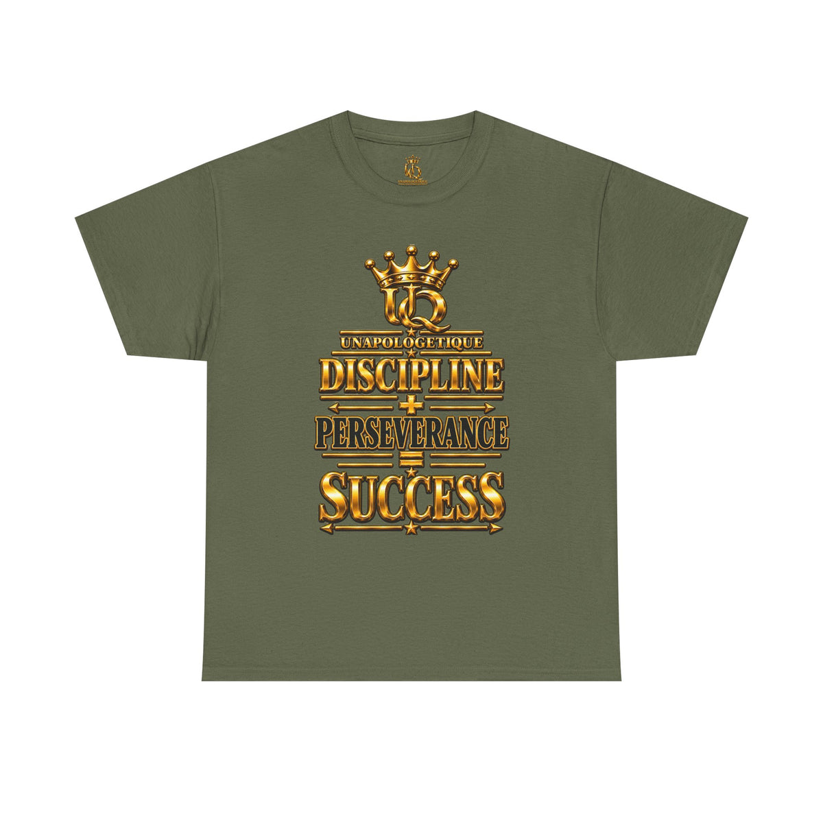 T-shirt Unapologetic WOW Gold — T-shirt motivationnel « Discipline Perseverance Success »