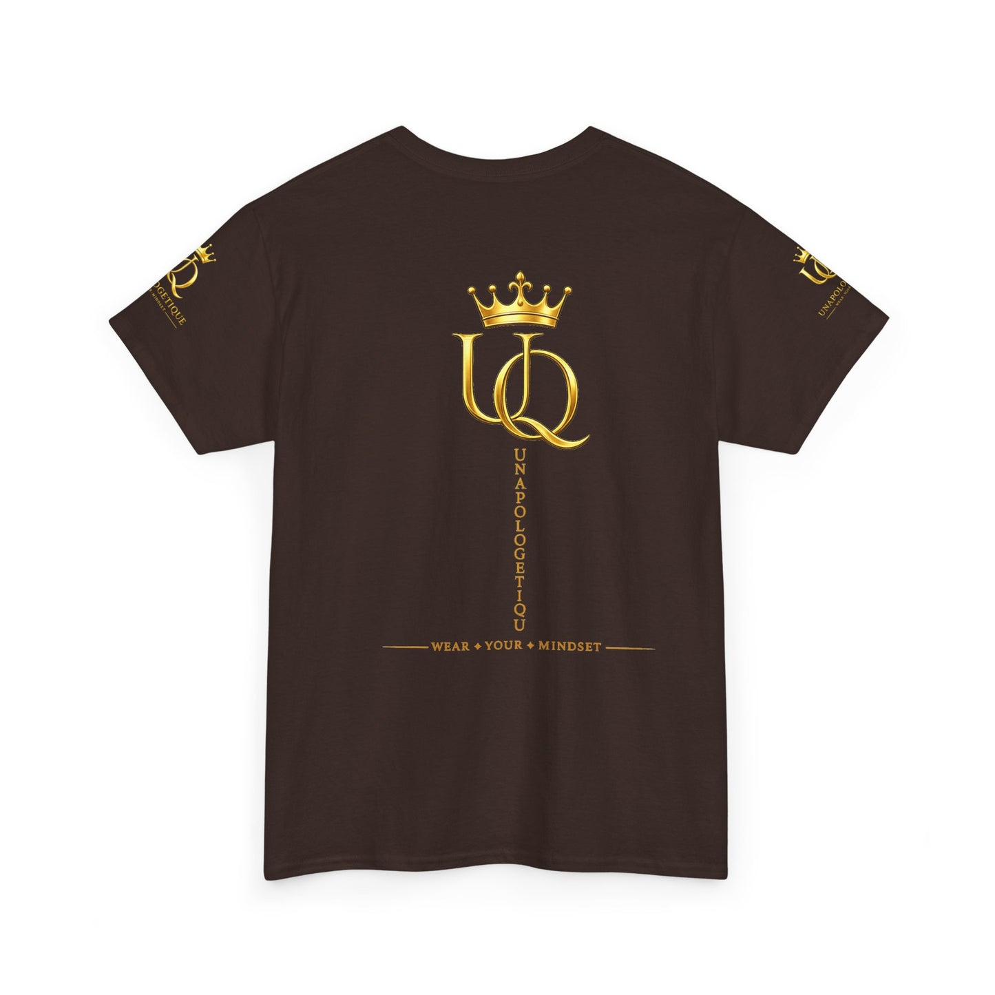 Unapologetique Gold T-Shirt — 'Discipline Perseverance Success' Gold Crown Motivational Tee