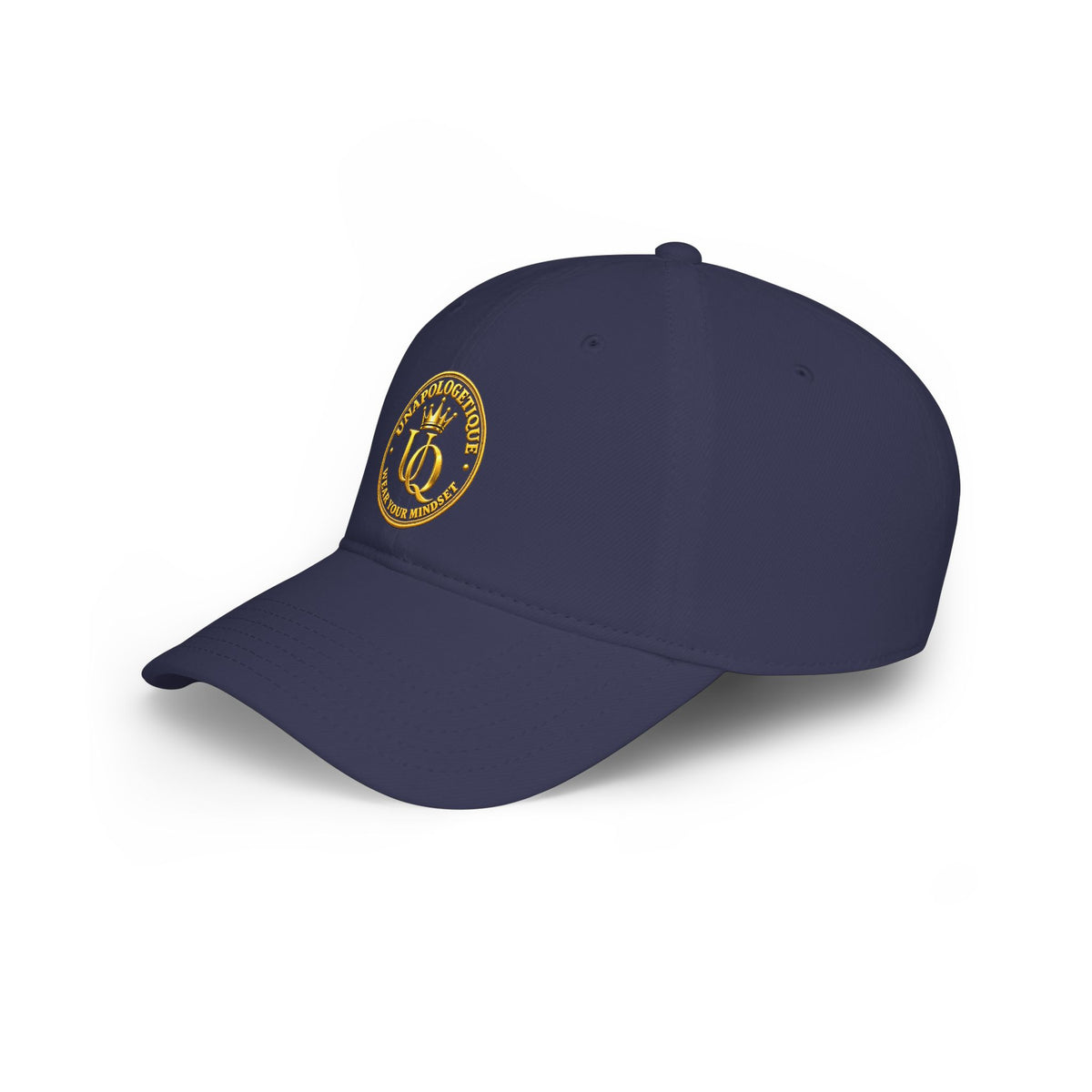 Unapologetique Queen Gold Crown Embroidered Baseball Cap – Minimal Gold 'Q' Low Profile Hat
