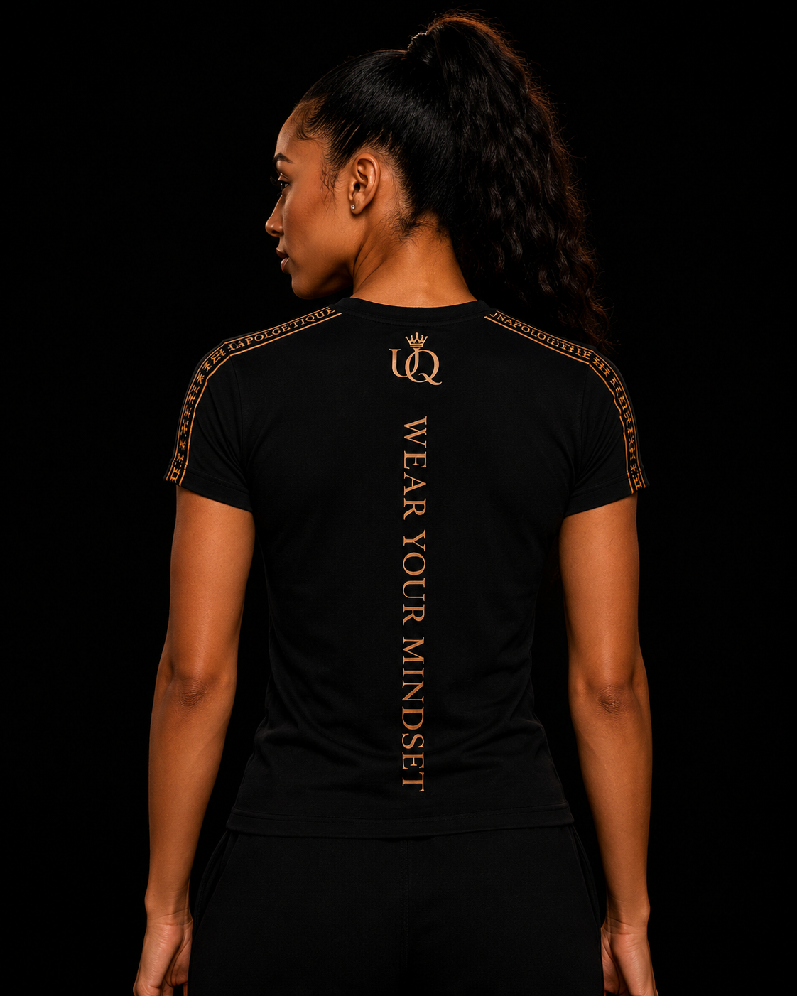UNAPOLOGETIQUE BRONZE T-SHIRT FOR WOMEN