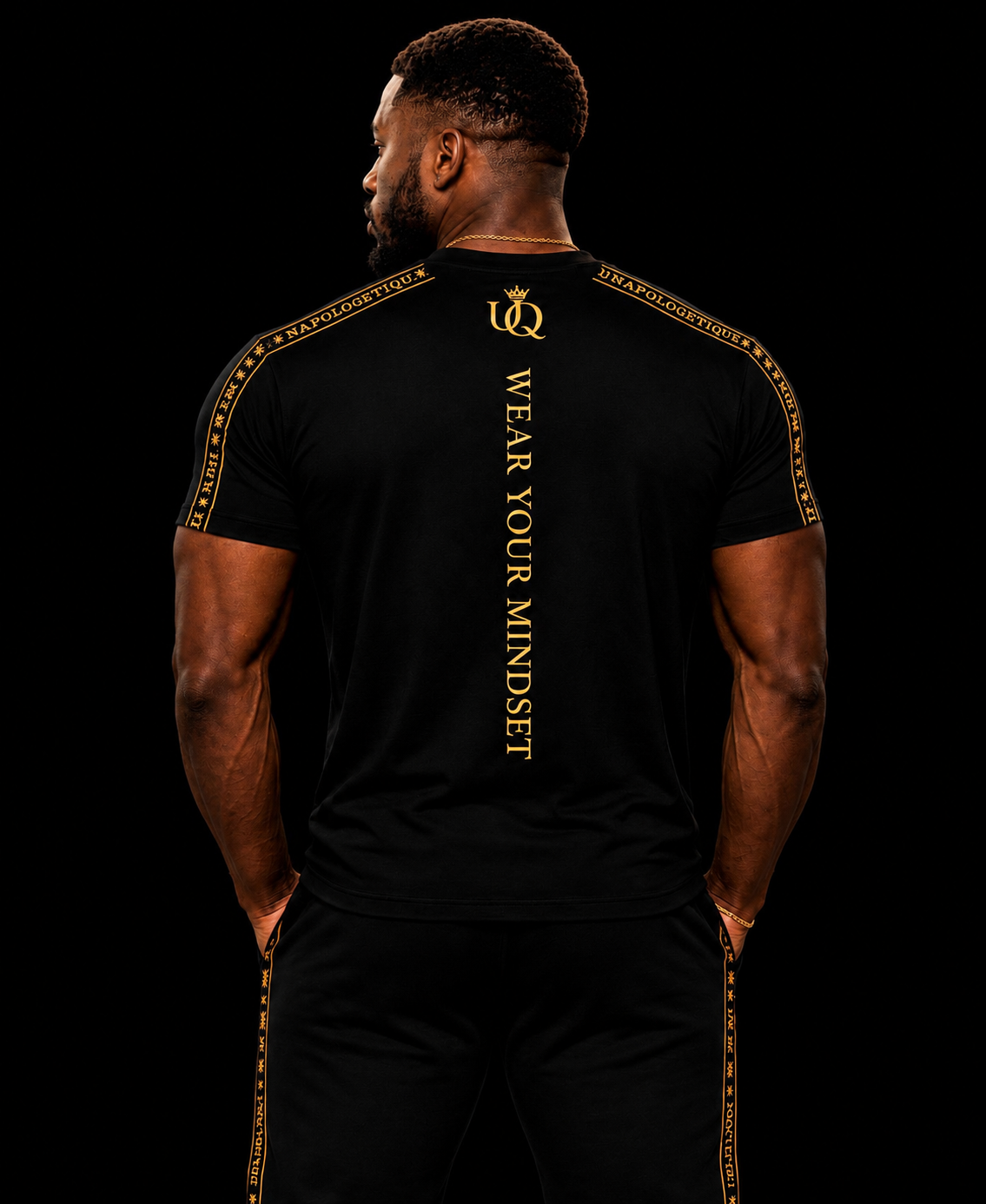 UNAPOLOGETIQUE GOLD T-SHIRT FOR MEN