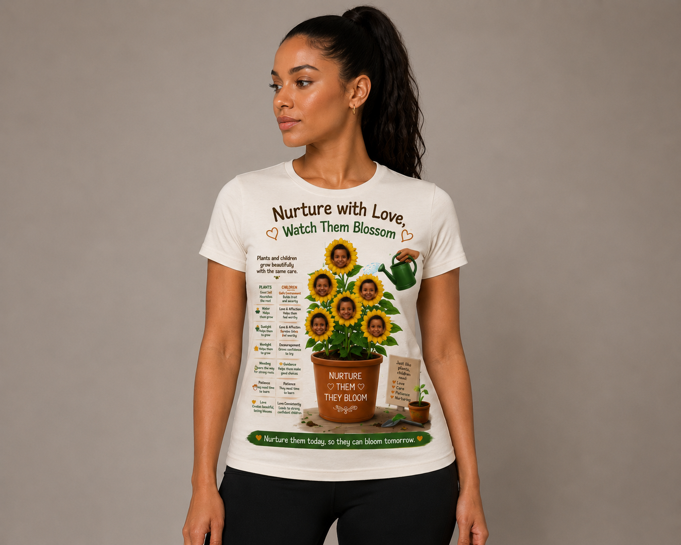 NURTURE WITH LOVE T-SHIRT FOR WOMEN