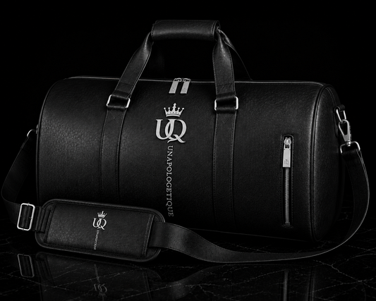 UNAPOLOGETIQUE SILVER GYM BAG