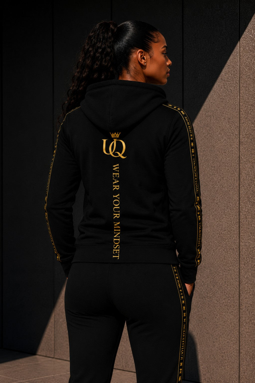UNAPOLOGETIQUE GOLD HOODIE FOR WOMEN