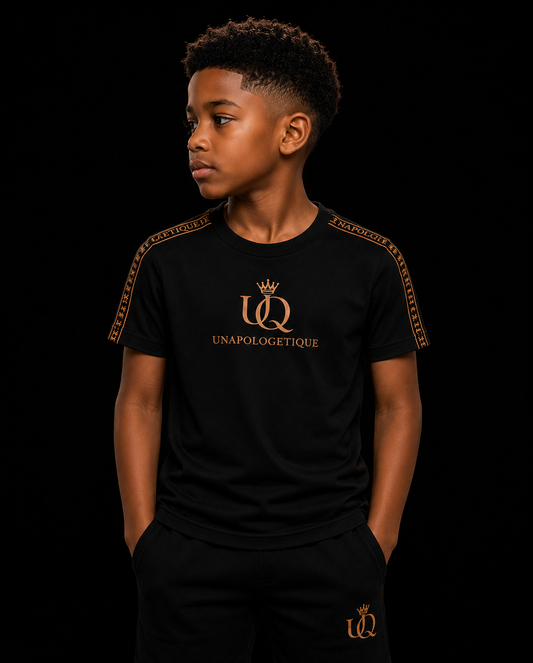 UNAPOLOGETIQUE BRONZE T-SHIRT FOR BOYS